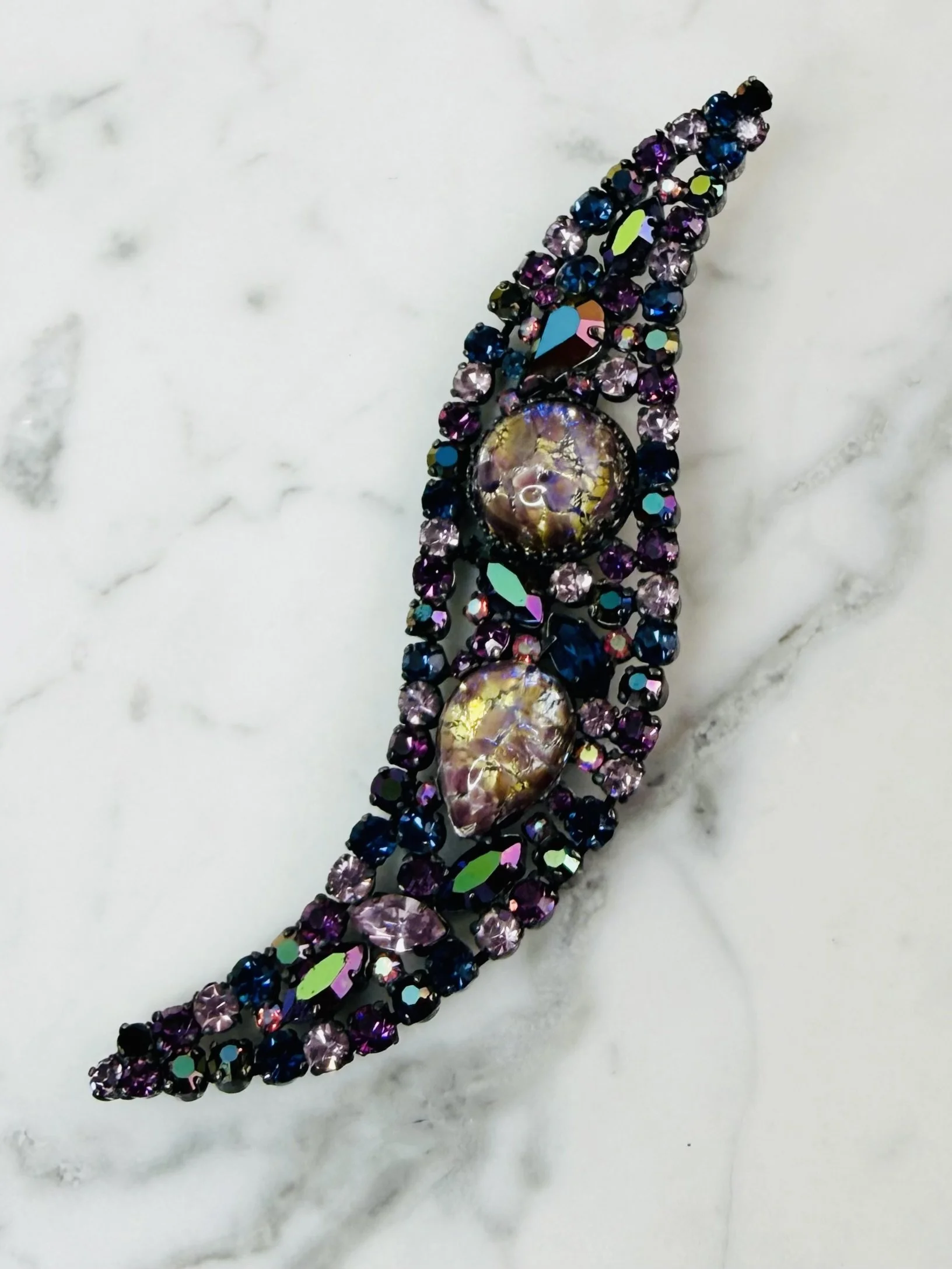 1950s S curve brooch