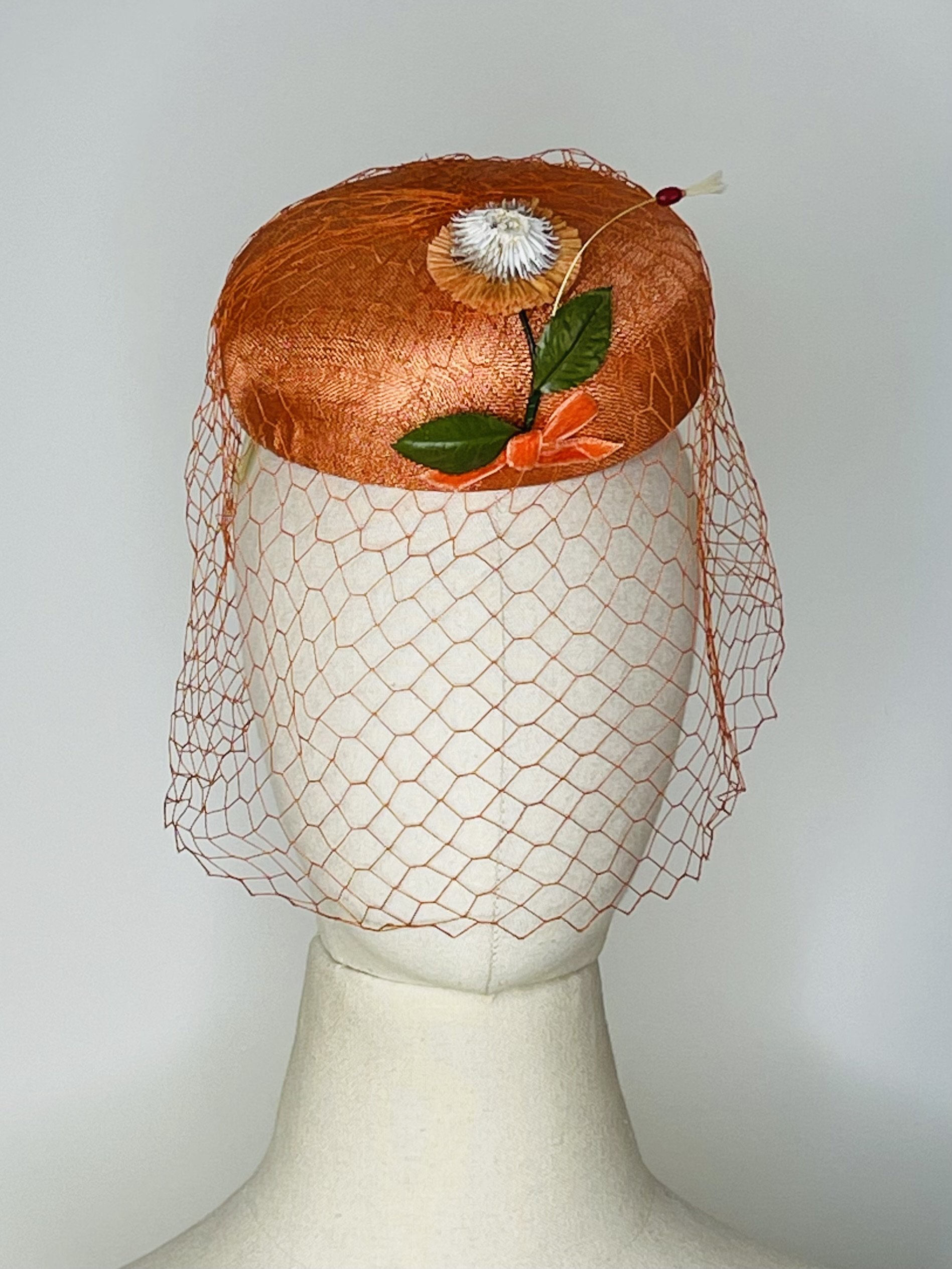 1960s pillbox hat by Mr. Henry Creations