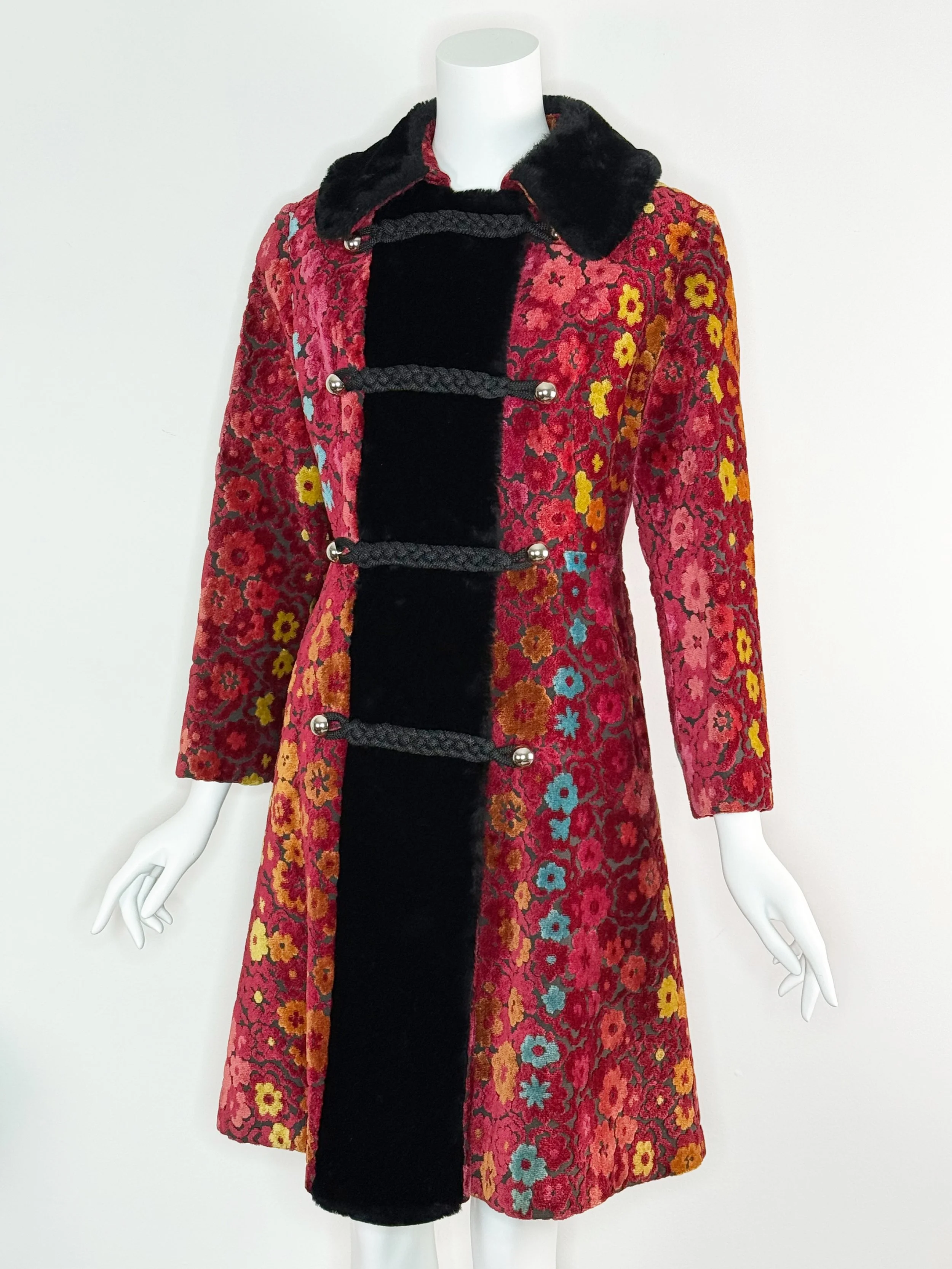 1970s velvet tapestry coat