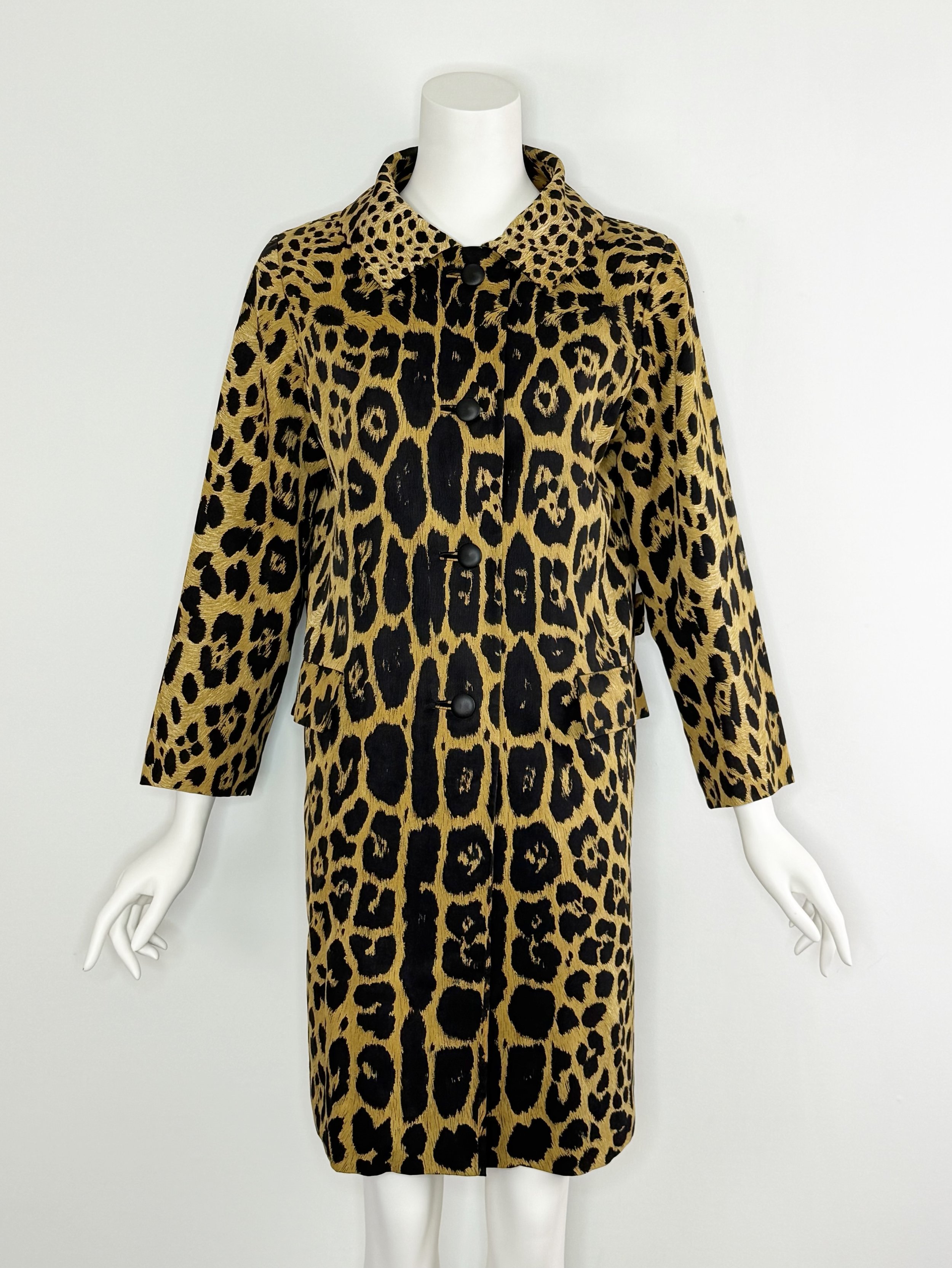 1960s Lawrence of London Leopard coat