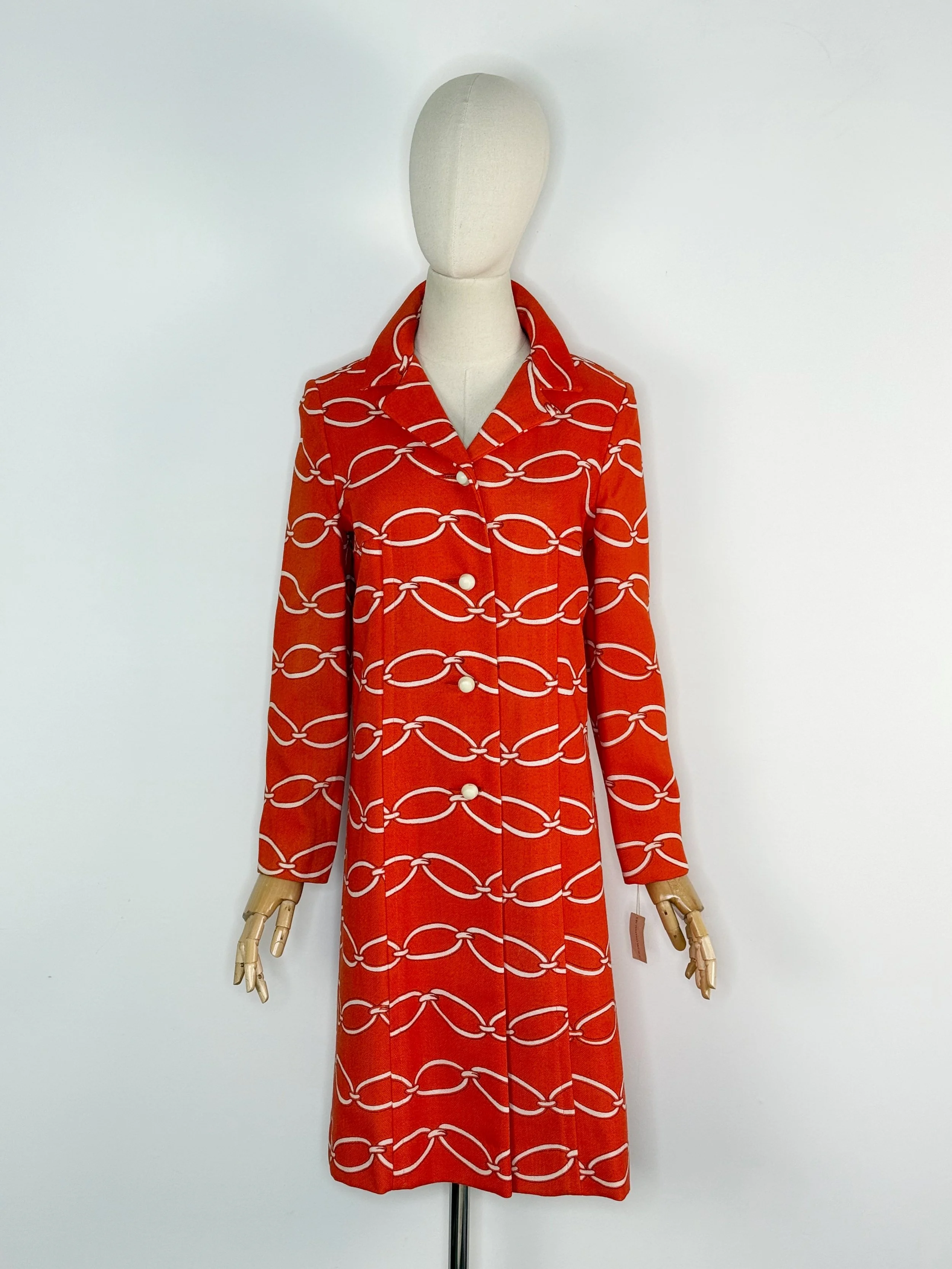1960s Howard Wolf orange coat