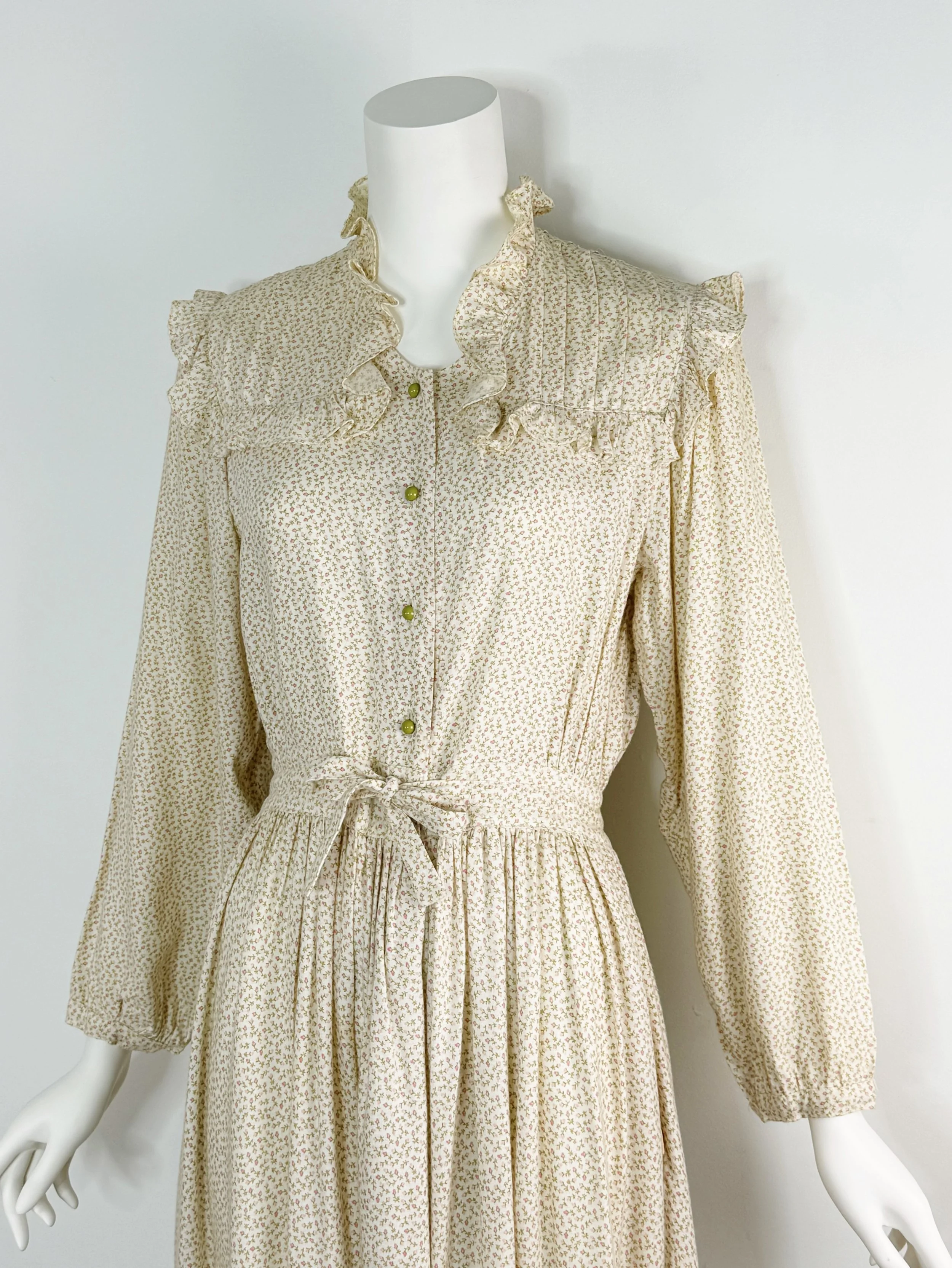1970s Fiorucci floral calico dress