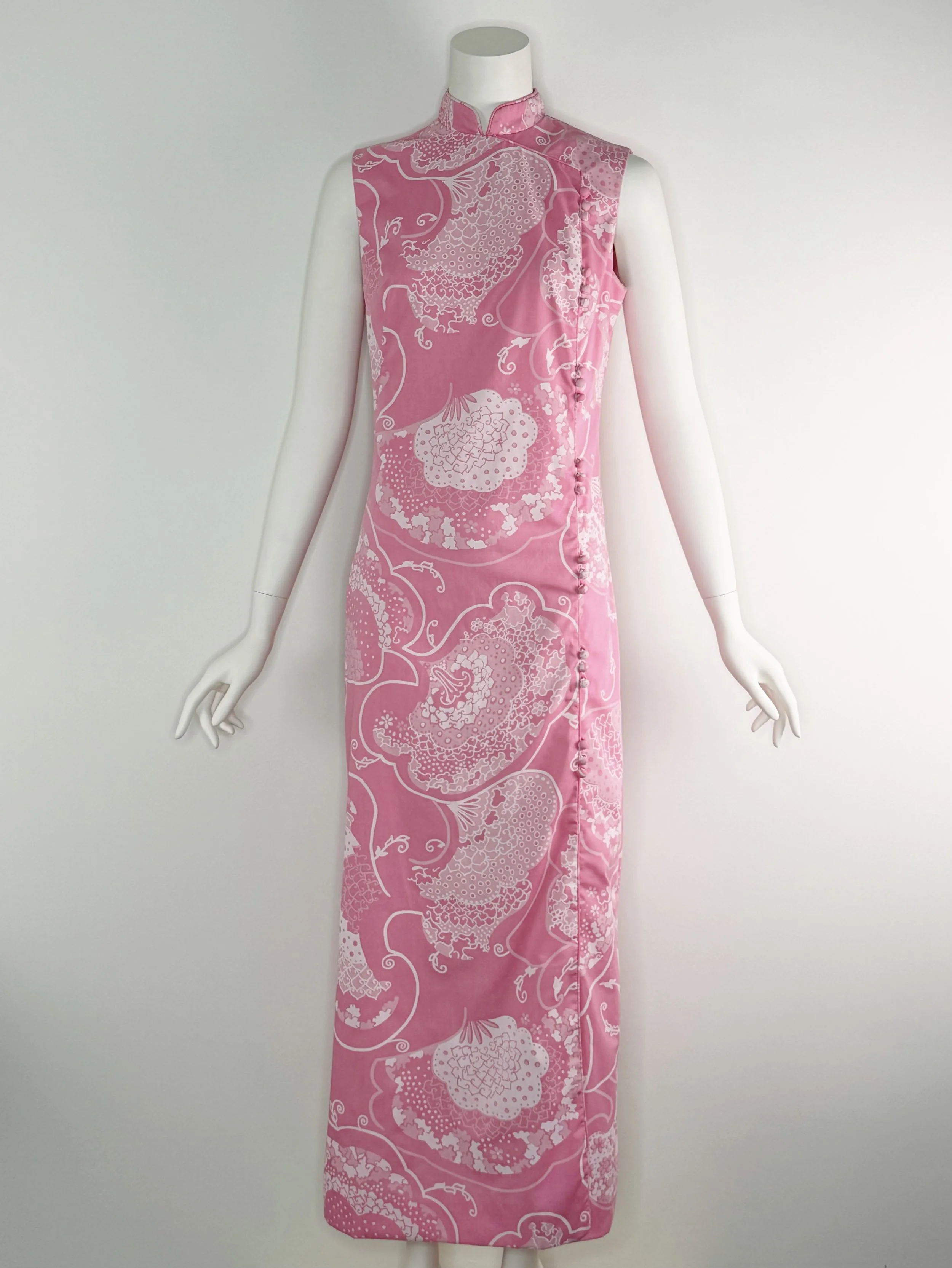 1960s sleeveless column dress by Shifts Internationale of Miami