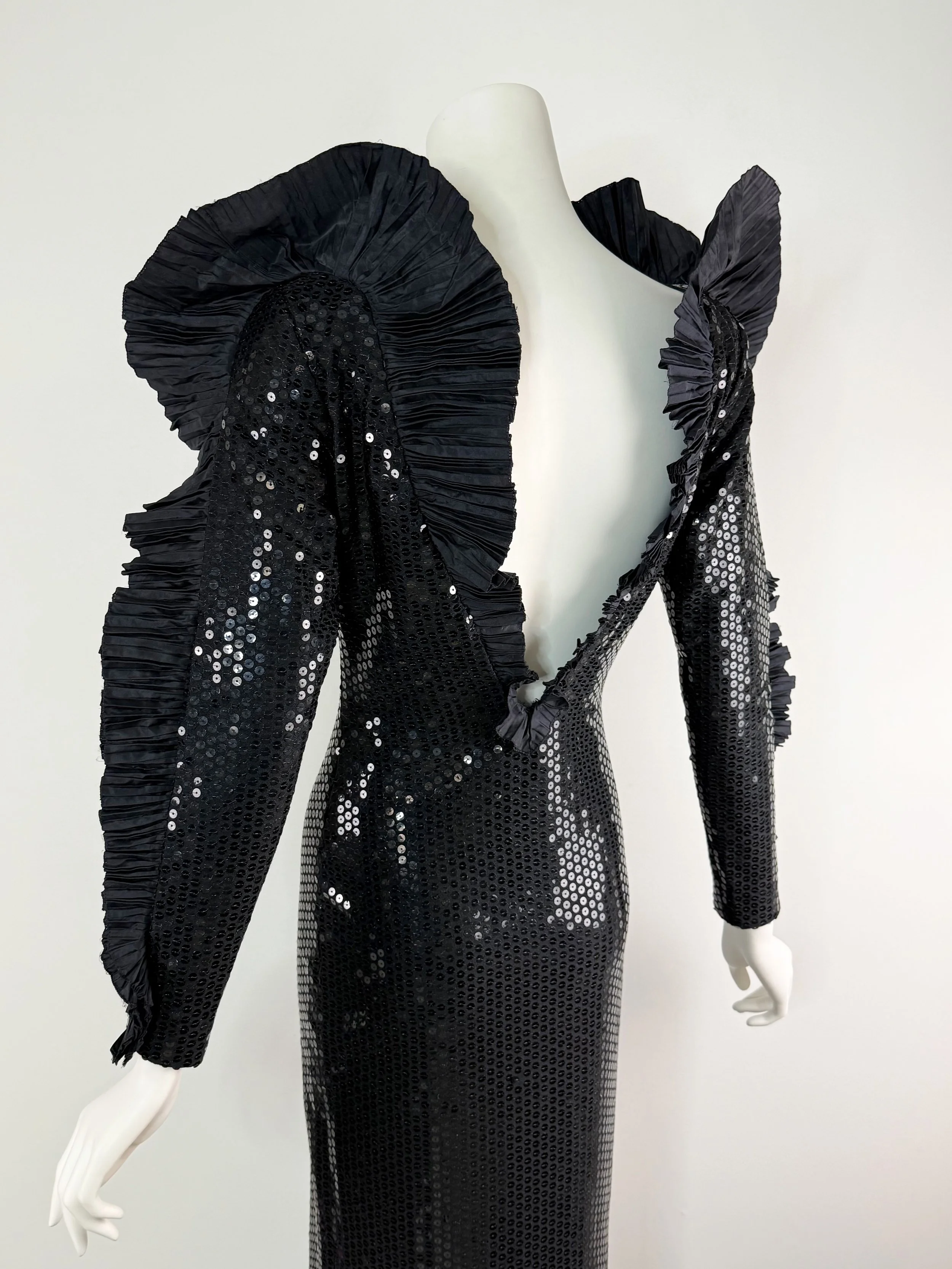 1980s Loris Azzaro Paris evening gown