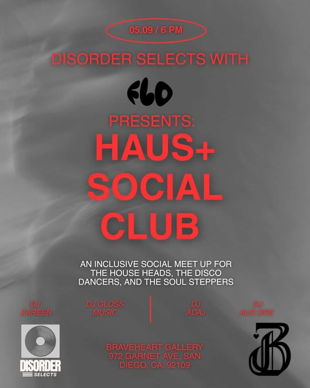 SD we&rsquo;re outside‼️ Pulling up to HAUS+ Social Club on Saturday May 9th with a proper house set for the dancers, the soul steppers, and the people that actually came for the music. 🖤

Expect groovey underground energy, soulful cuts, sexy bassli