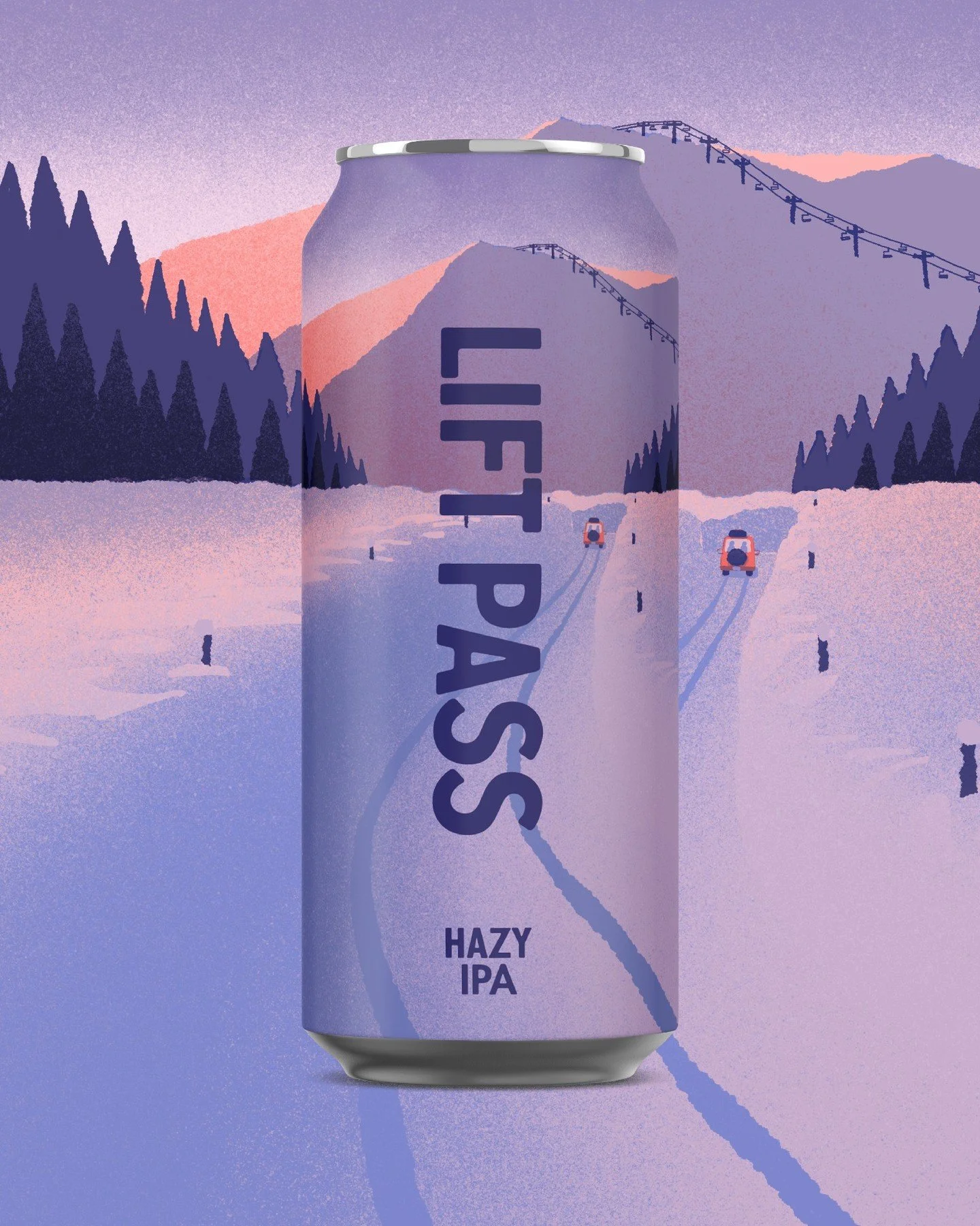 LIFT PASS | HAZY IPA

Vibrant aromas of papaya and mango are supported a gentle hint of pear and fresh pine. Balanced with moderate bitterness and a touch of sweetness. An easy drinking, winter IPA.

ABV 7.0%
Best paired with: Lift Lines &amp; Powder