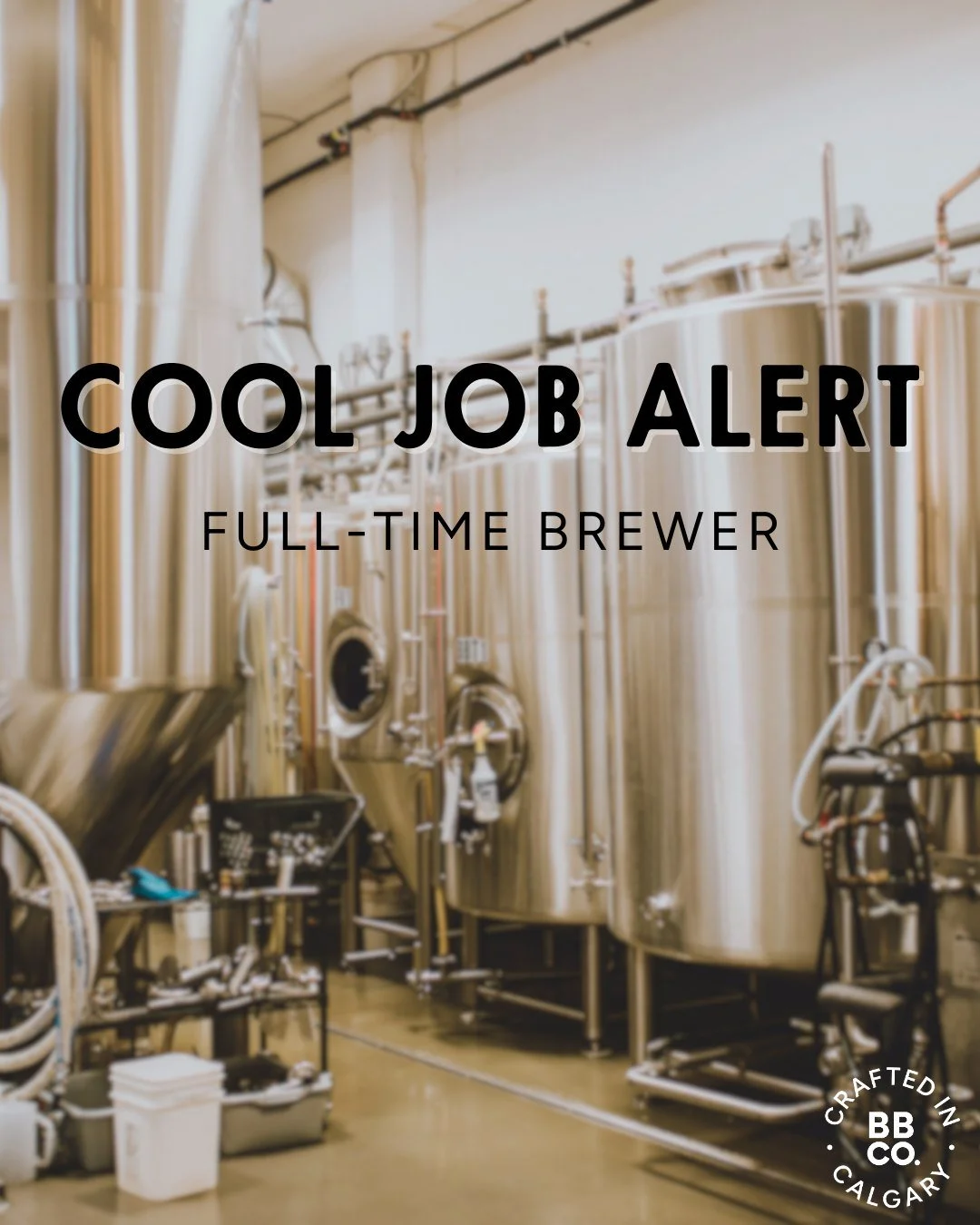 WE&rsquo;RE HIRING | BREWER

Do you think mash tuns smell like comfort and happiness? Do you love turning grain, hops, yeast, and time into something people cheers over? If you&rsquo;re into great beer and good vibes, we want you on our team. We&rsqu