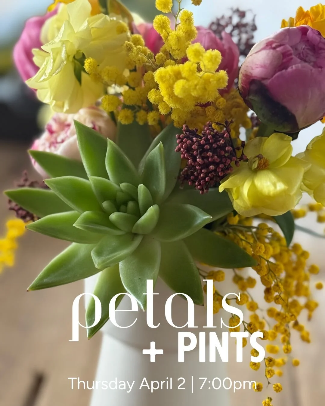 PETALS + PINTS | APRIL 2 🌸

What better way to welcome spring than with fresh flowers and cold beer? Join us for Petals + Pints, a build-your-own bouquet night at BORN Brewing Co. 🌷🍻

We&rsquo;re teaming up with @petalandpinedesignyyc to bring you