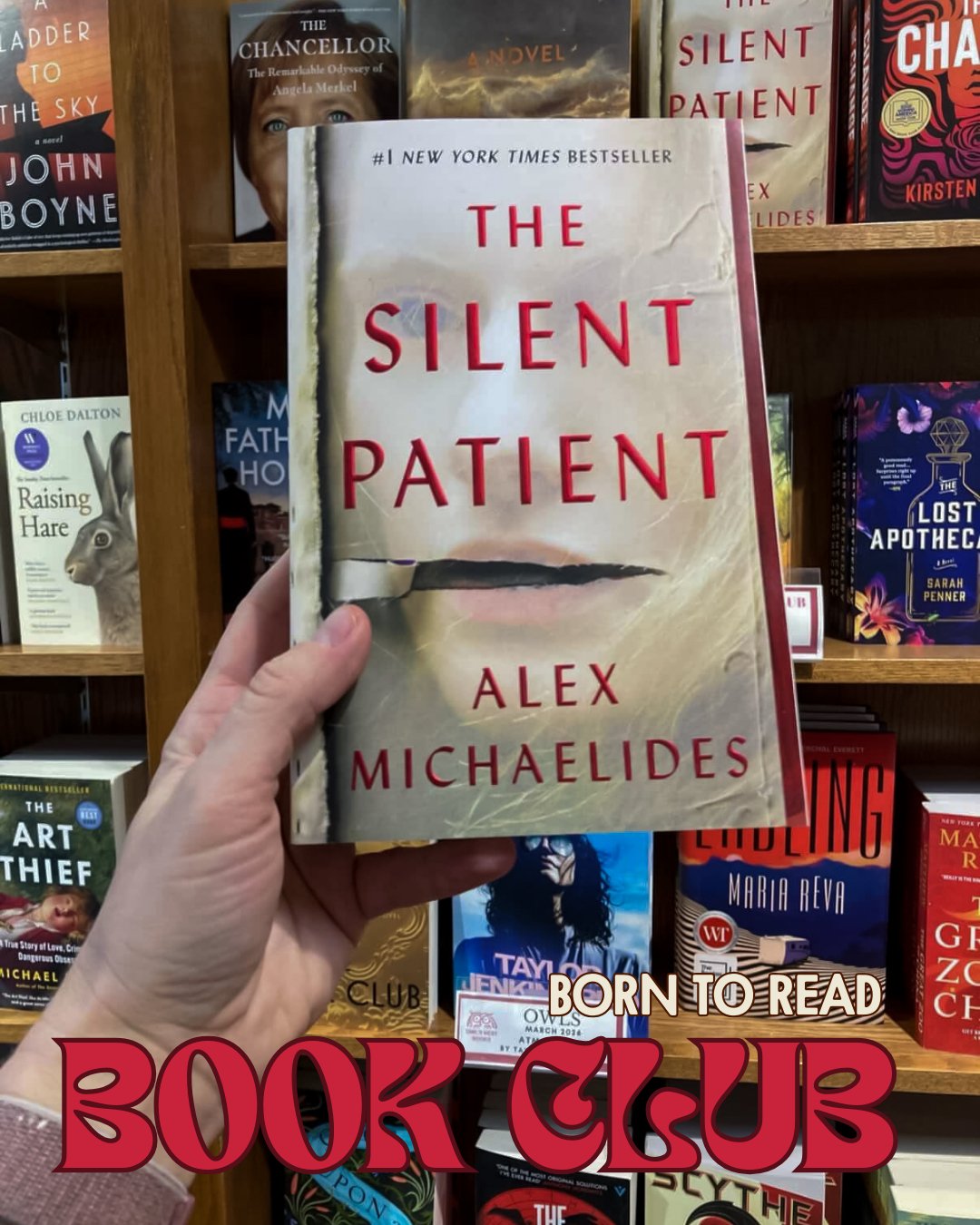 BORN TO READ | BOOK CLUB

"Alicia Berenson lived a seemingly perfect life until one day six years ago.
When she shot her husband in the head five times.
Since then she hasn't spoken a single word.
It's time to find out why."

Our third meet