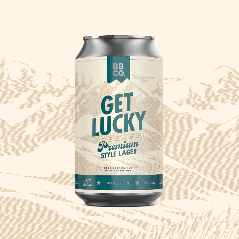 Getlucky app interface vist på en smartphone