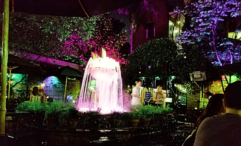 Champagne fountain at Pat O'Brien's