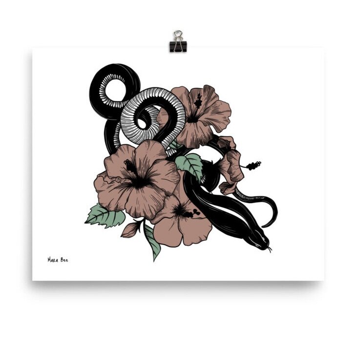 Snake+%26+Hibiscus+Print+-+Color.jpg
