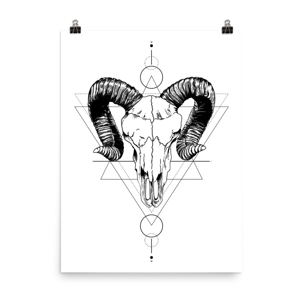 Tattoo uploaded by White Whale Amsterdam • Aries Ram chest piece black and  grey • Tattoodo