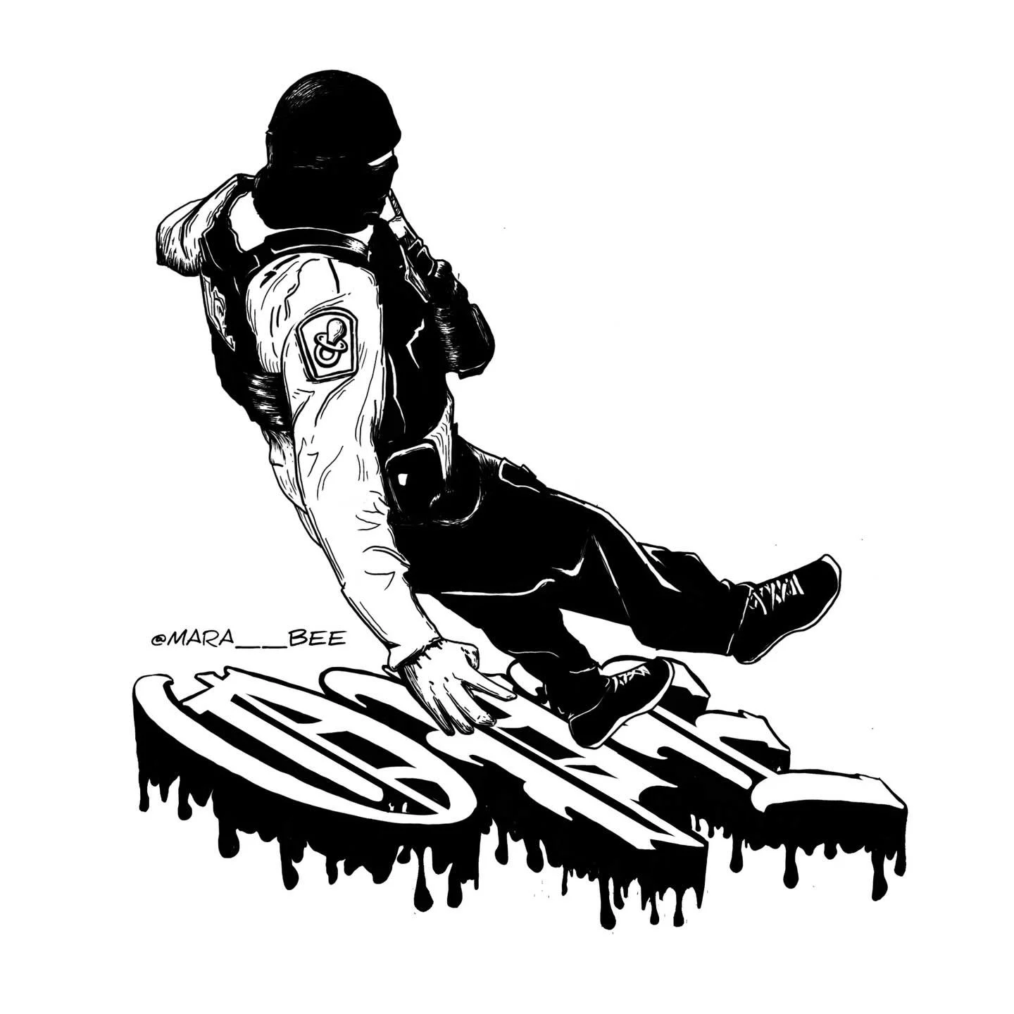 Finally found enough time to draw about it and finished this guy - I&rsquo;ll make some prints and maybe stickers &amp; shirts if people are interested (Sliding scale + Redistributed) lemme know! Stay tuned, stay safe, stay angry 🖤