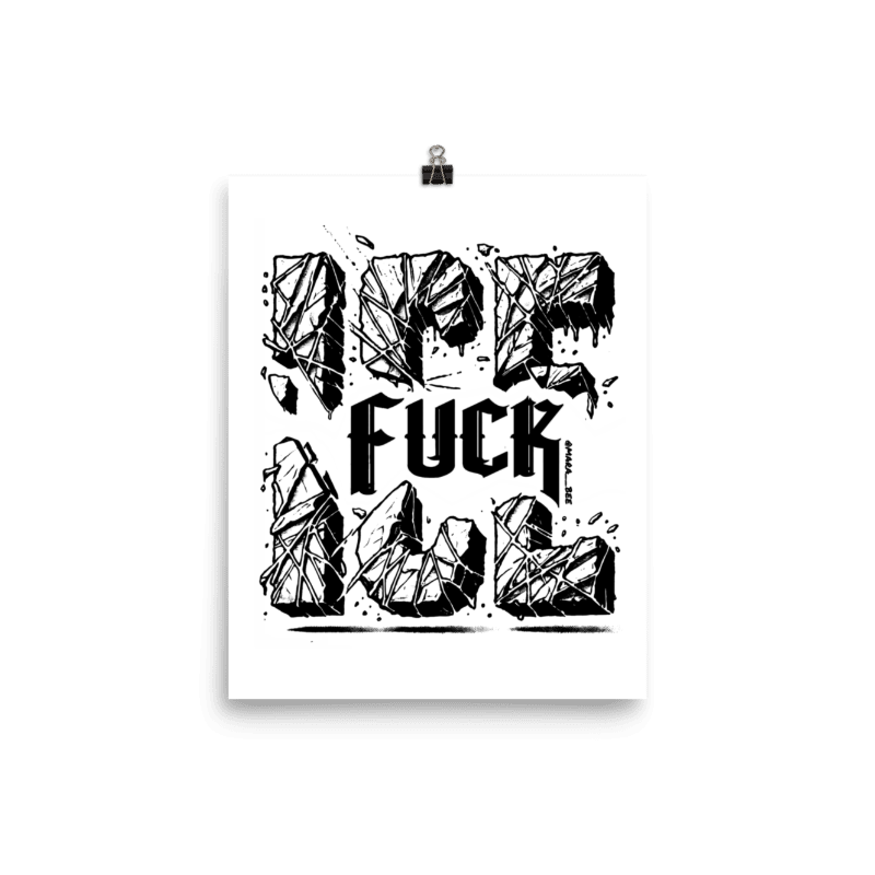FCK🧊 Print (White)