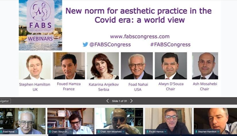 Dr. Nahai has been participating in and will continue to participate in the informative and innovative FABS Webinars.

The webinars will be &quot;covering a range of topics including panel discussions on aesthetic practice in Covid era and the import