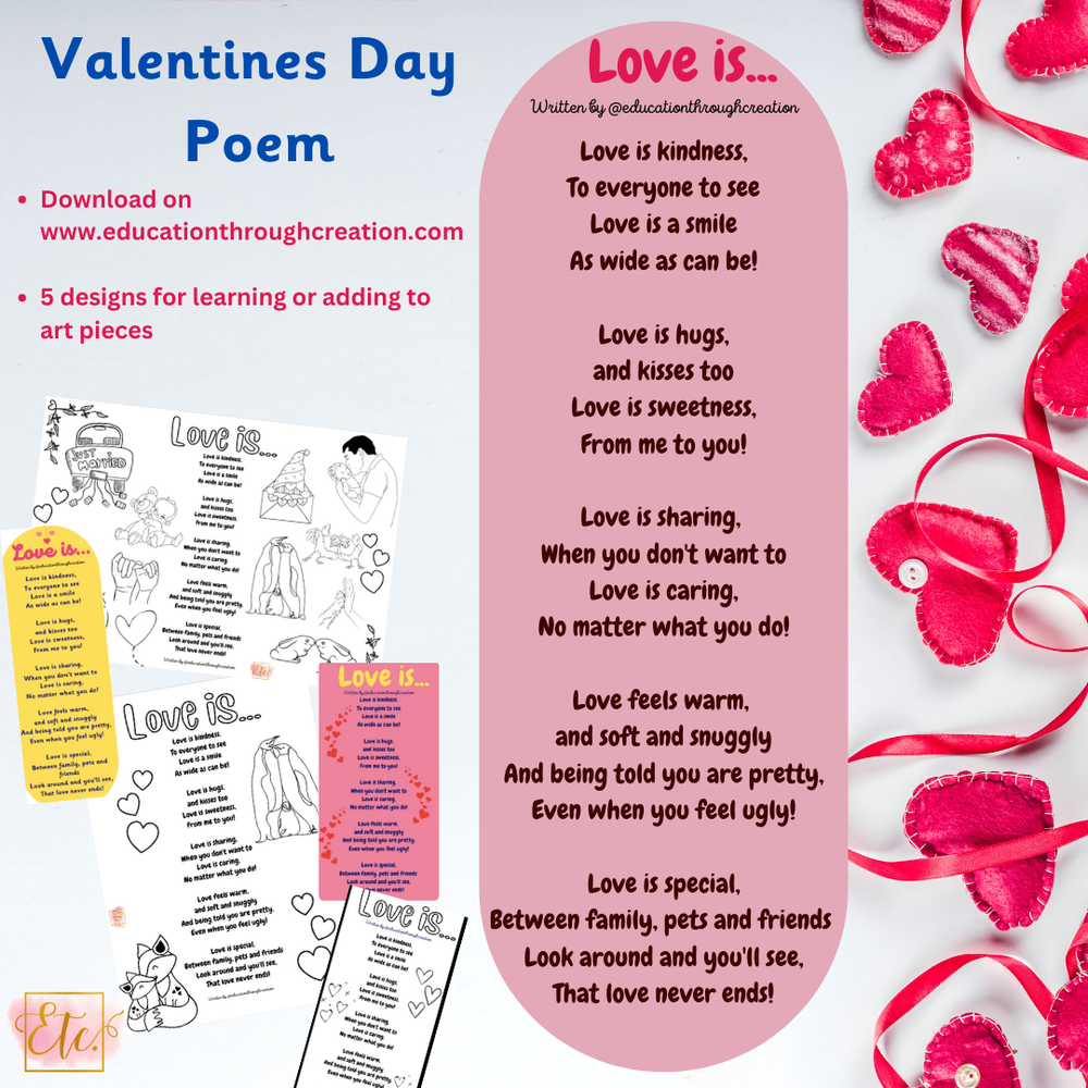 Valentine S Day Poem Education