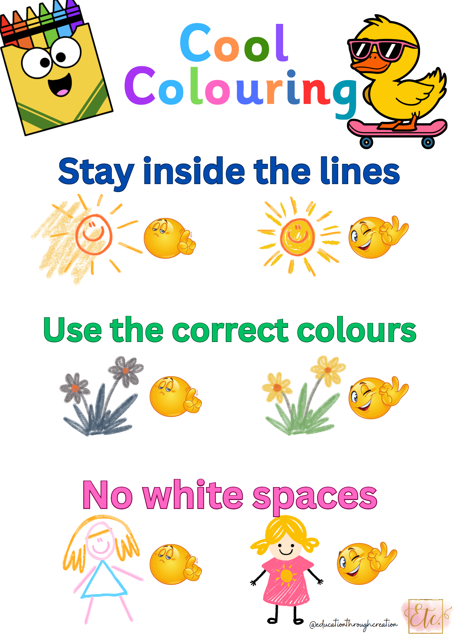 Cool Colouring Poster Freebie! As Gaeilge Freisin!