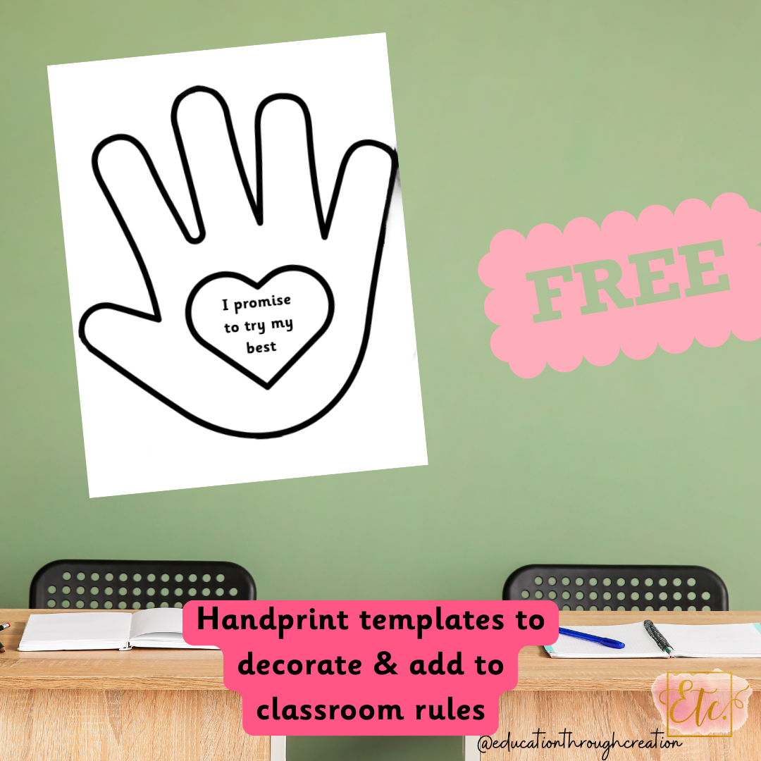 Free - 'I promise' Handprint