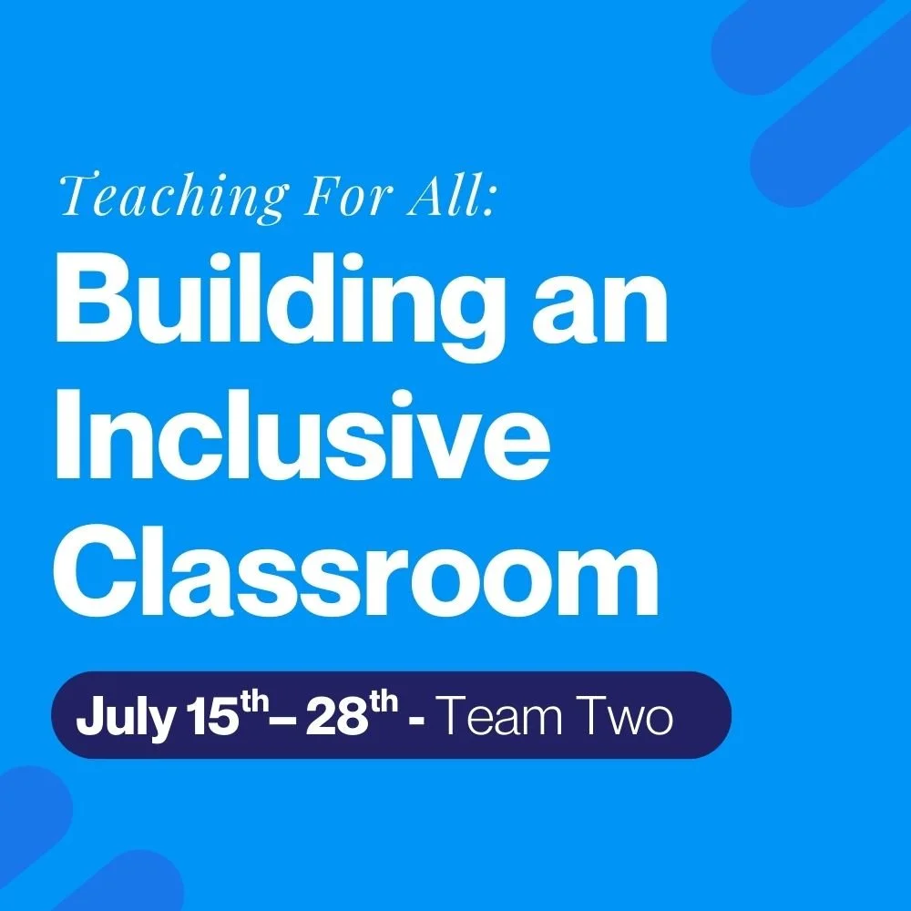 Teaching for All – Team 2 (15th - 28th July)