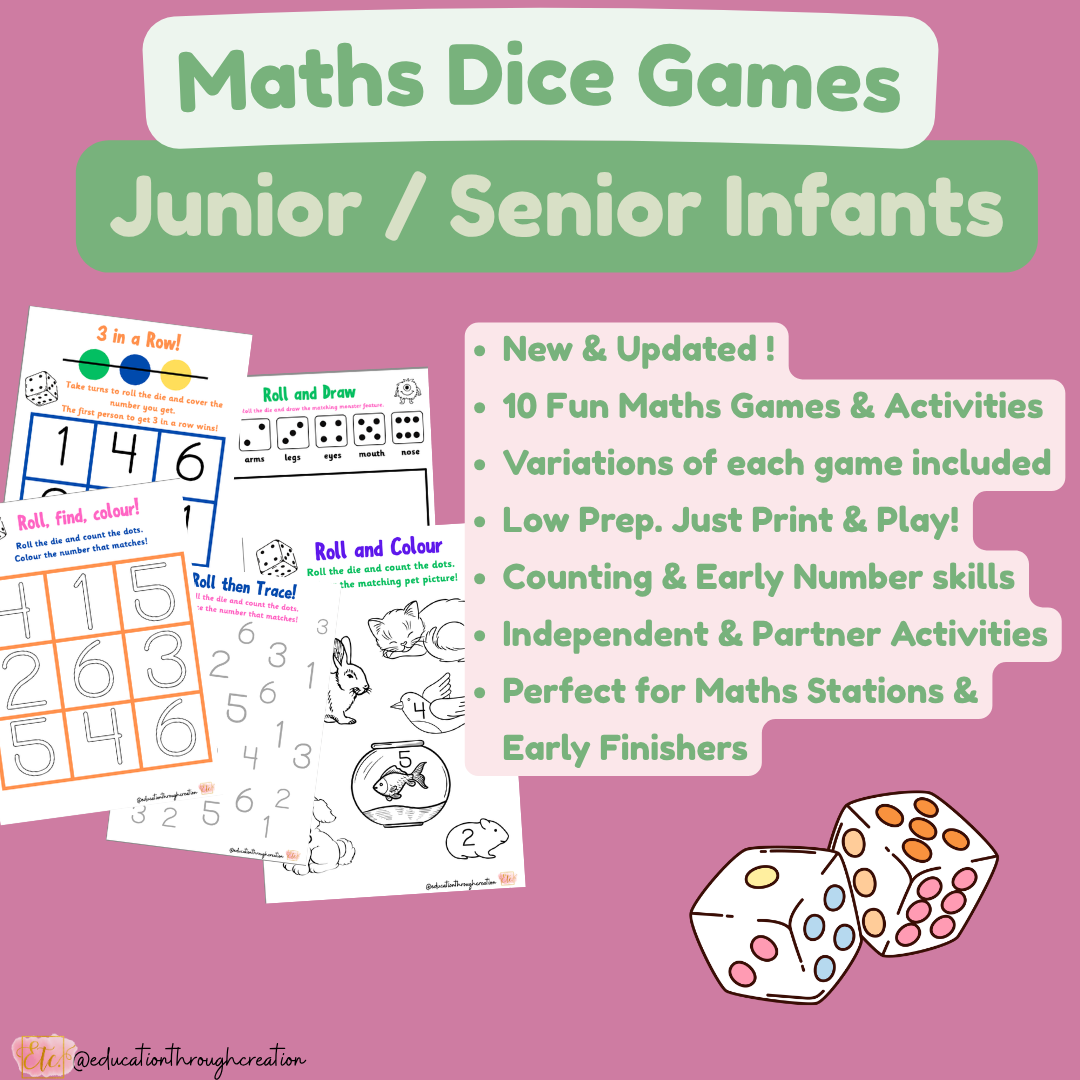 10 Dice Games & Activities – Junior & Senior Infants