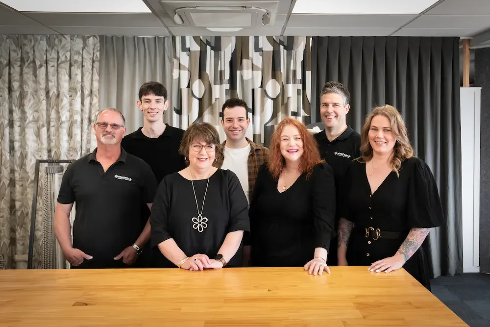 The Window Trendz team in the Palmerston North showroom