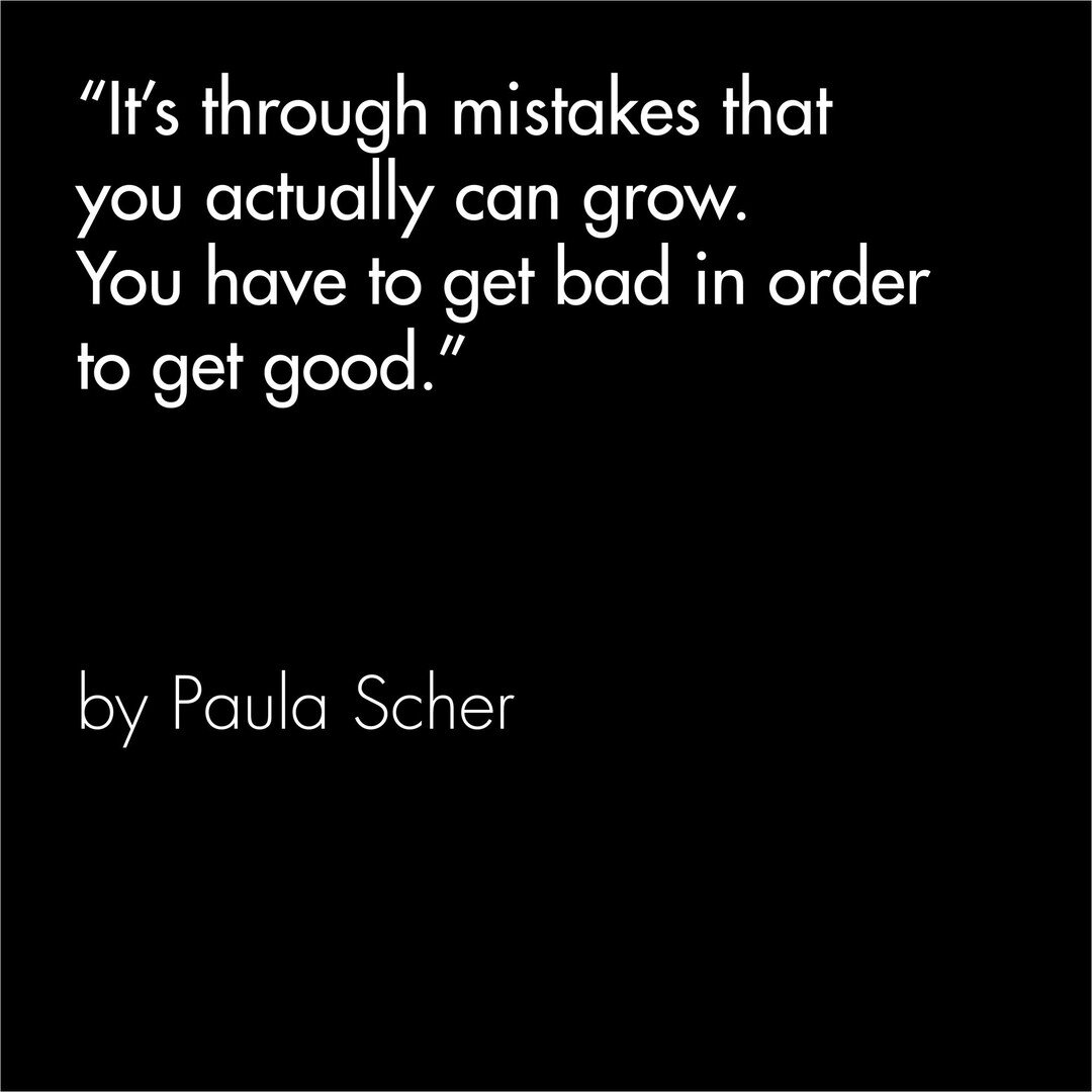 #PaulaScher once said, &quot;It&rsquo;s through mistakes that you actually can grow. You have to get bad in order to get good.&quot;
Photo is taken from The Great Discontent.

#famousquotes #mistakes #graphicdesigner #graphidesignerlife #designer #de