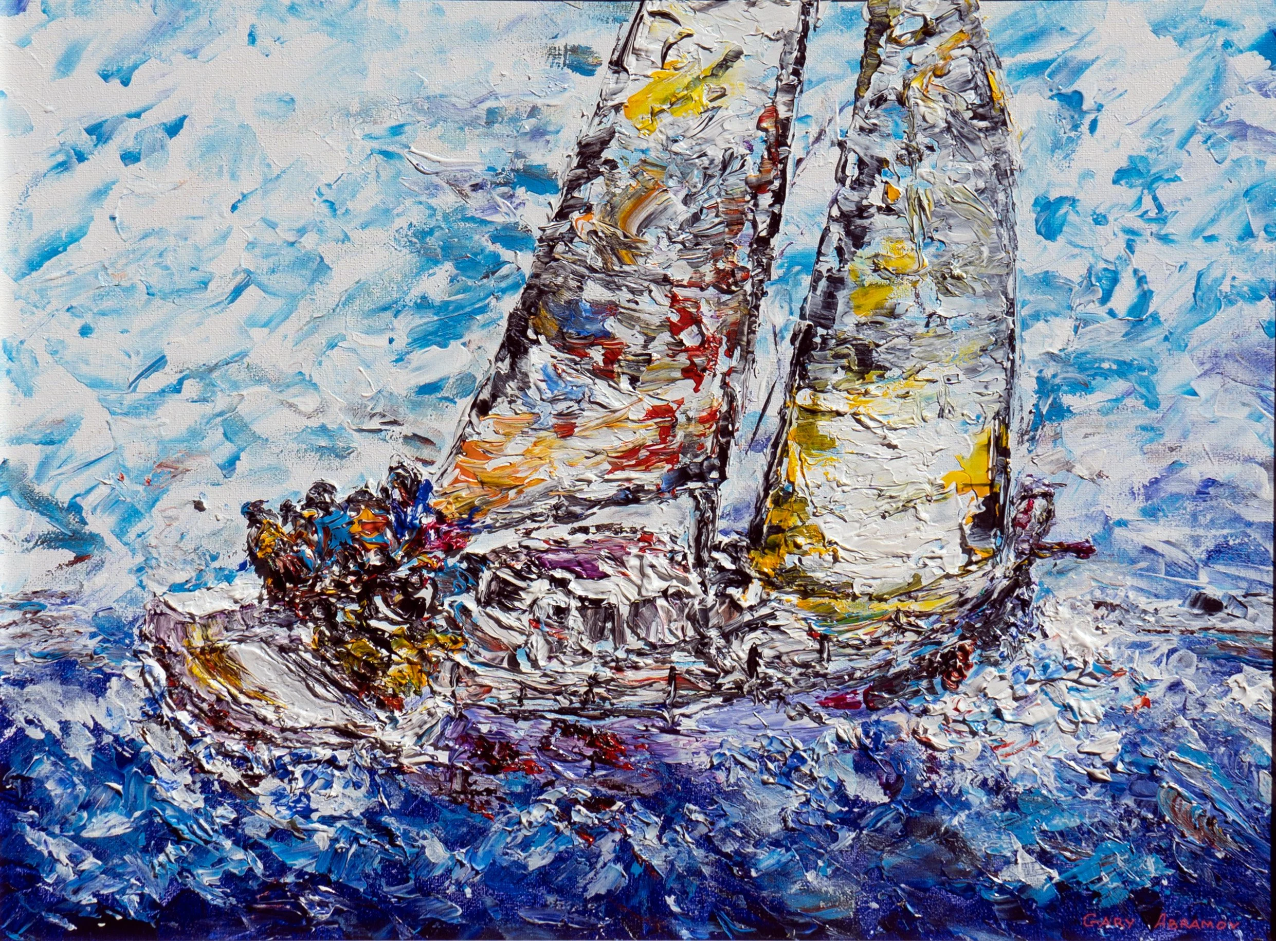 Storm. Oil on canvas 