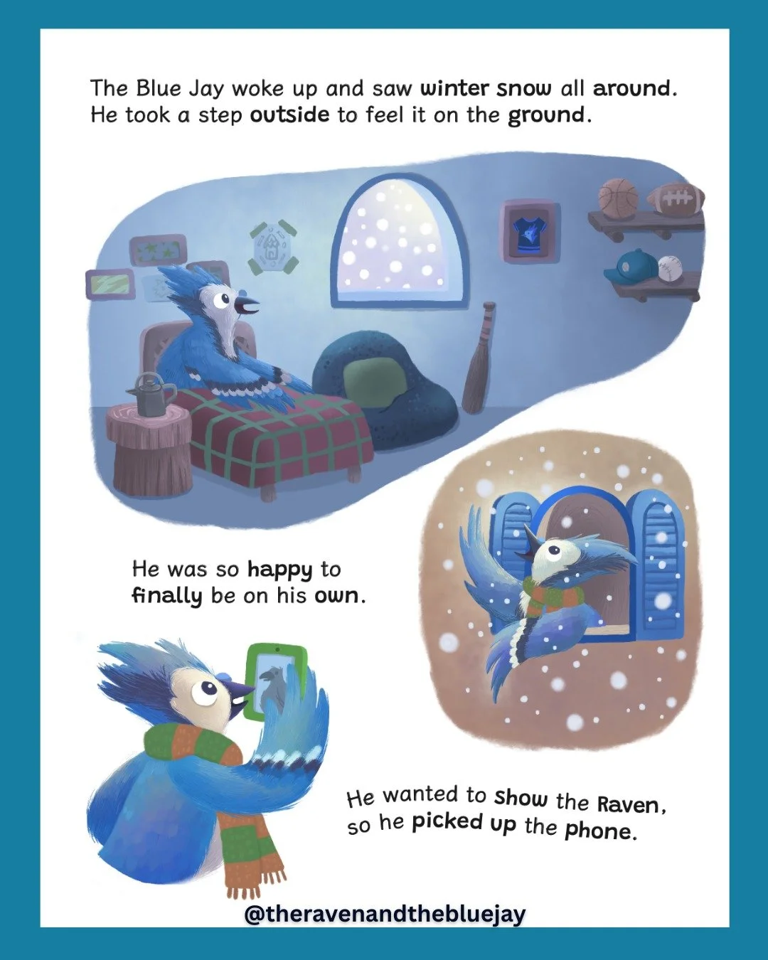 ❄️☃️ Cold outside? Warm up with THIS heartfelt story.

Peek inside The Raven and the Blue Jay and let these feathered friends remind you that even the coldest days can feel cozy.

Grab your copy and join the Flock newsletter for updates, surprises, a