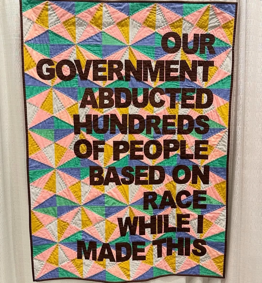The Art of Rage | a brilliant round up of resilience by @cultureshockart The resistance was in full force at QuiltCon. I don&rsquo;t know what made me happier, these quilts or the audible exclamations of women saying, &ldquo;hell yeah&rdquo; as they 