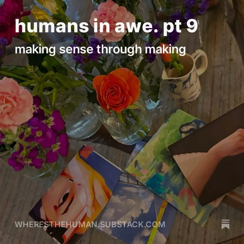 in awe of making as a way of understanding.
not everything we create is meant to be shared, scaled, or even finished. sometimes it&rsquo;s just how we process&mdash;how we sit with what feels unclear, overwhelming, or quietly beautiful.
there&rsquo;s