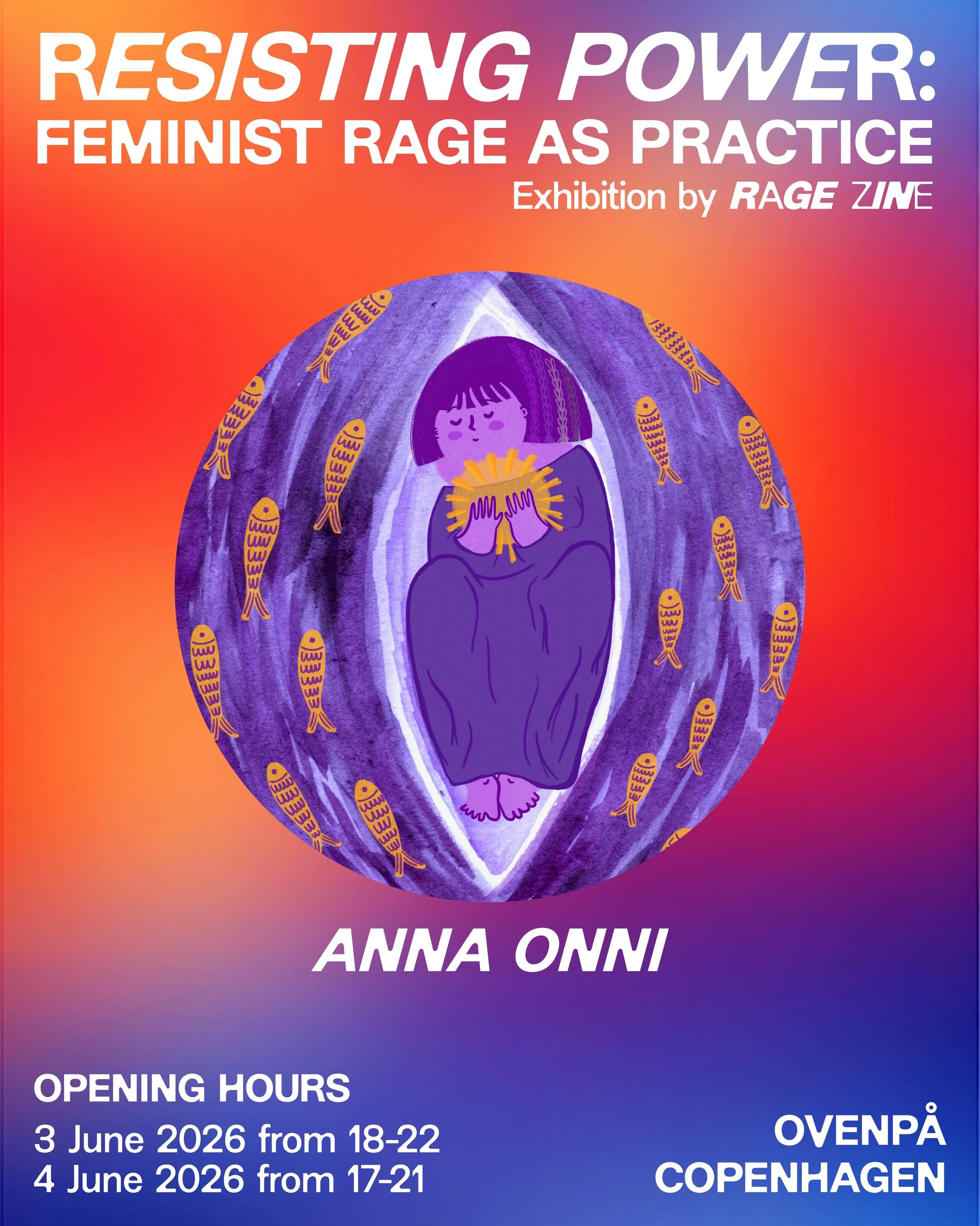 We&rsquo;re so excited to share the final batch of artists and activists who are part of the exhibition &lsquo;Resisting Power: Feminist Rage As Practice&rsquo; opening in Copenhagen next week on Wednesday 3 June at Ovenp&aring;&nbsp;@odp3_ovenpaa fr