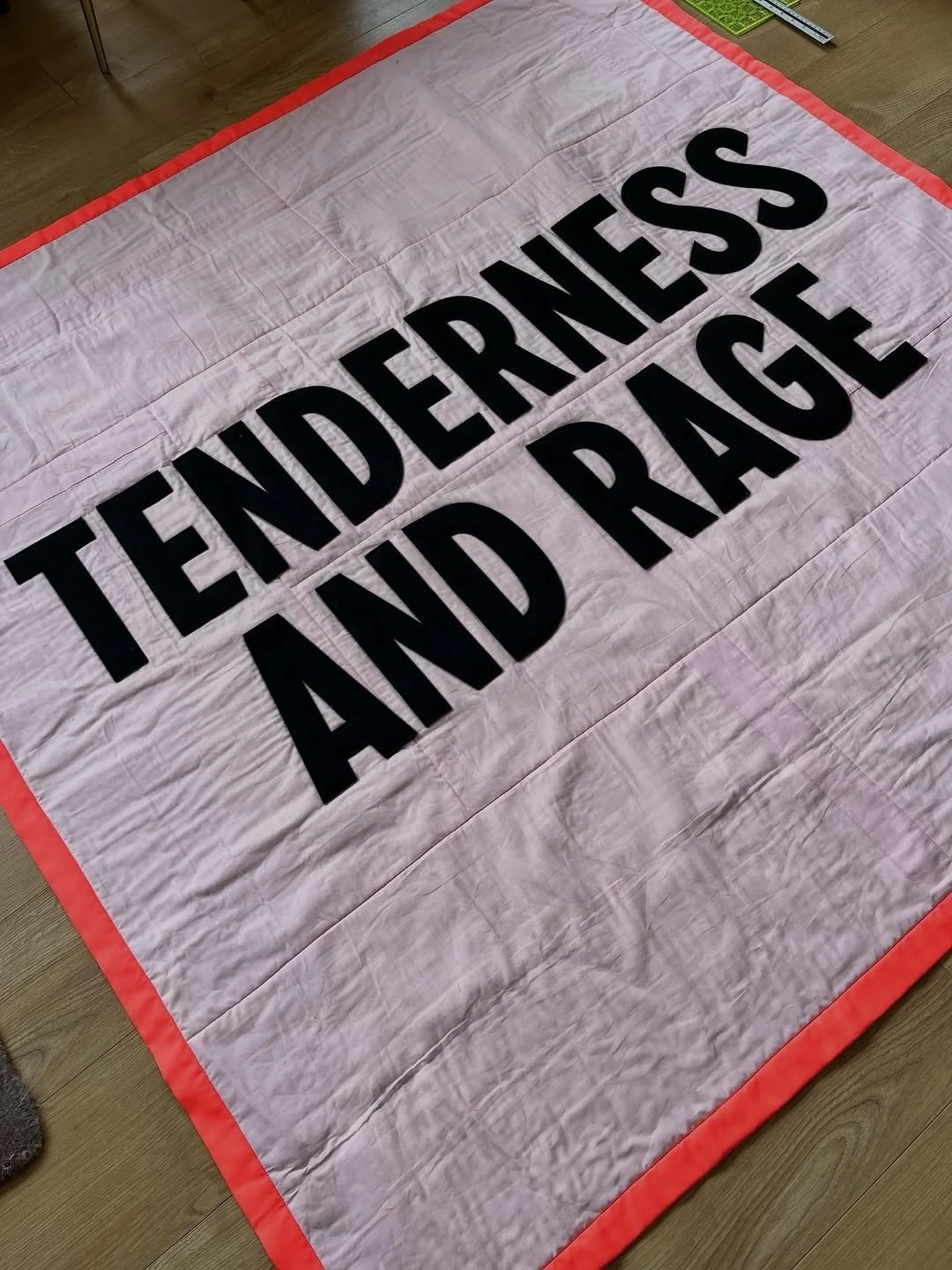 The Art of Rage | from @karinaworld2 &ldquo;This is the quilt that I completed for the entrance to the @wellcomecollection exhibition on HIV AIDS that opens 29th May.
The exhibition title Tenderness and Rage perfectly sums up my experience of the AID