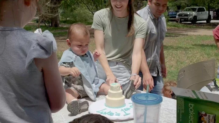 A first birthday smash cake 🥹 don&rsquo;t worry Kai gets some spotlight in different video but enjoy a little bit of joy in my life

my favorite part