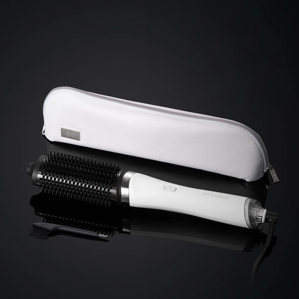 NEW GHD DUET BLOWDRY HAIR DRYER BRUSH IN WHITE — Zibido Hair