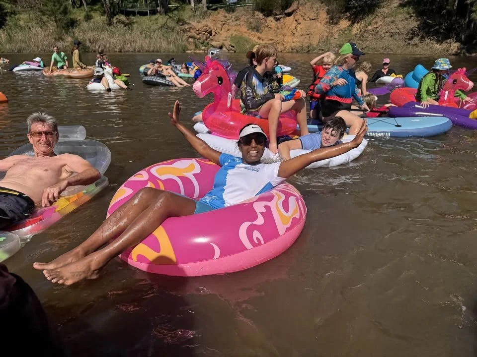 Christmas River Float and Swim.
