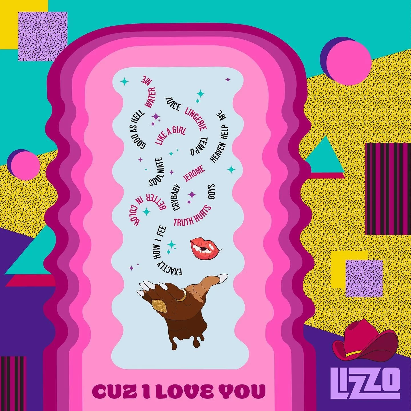 💕CUZ I LOVE YOU 💕

During a time I was obsessed with the music produced by Lizzo, I was motivated to redesign the cover for the album, Cuz I Love You. 

In considering key themes that were displayed throughout the entirety of her album, one that st