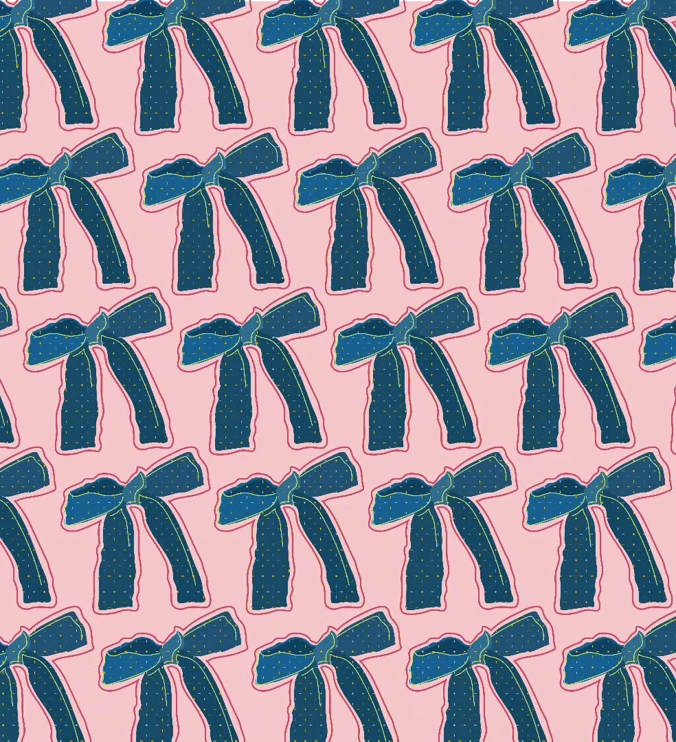 BOWS BOWS &amp; MORE BOWS 🎀

While working on the design for the &ldquo;Girl Talk&rdquo; album cover, I ended up creating this cute wallpaper pattern with the bow on the suitcase. 

#illustration #kawaii #surfacepatterndesign #cutepattern #patternde