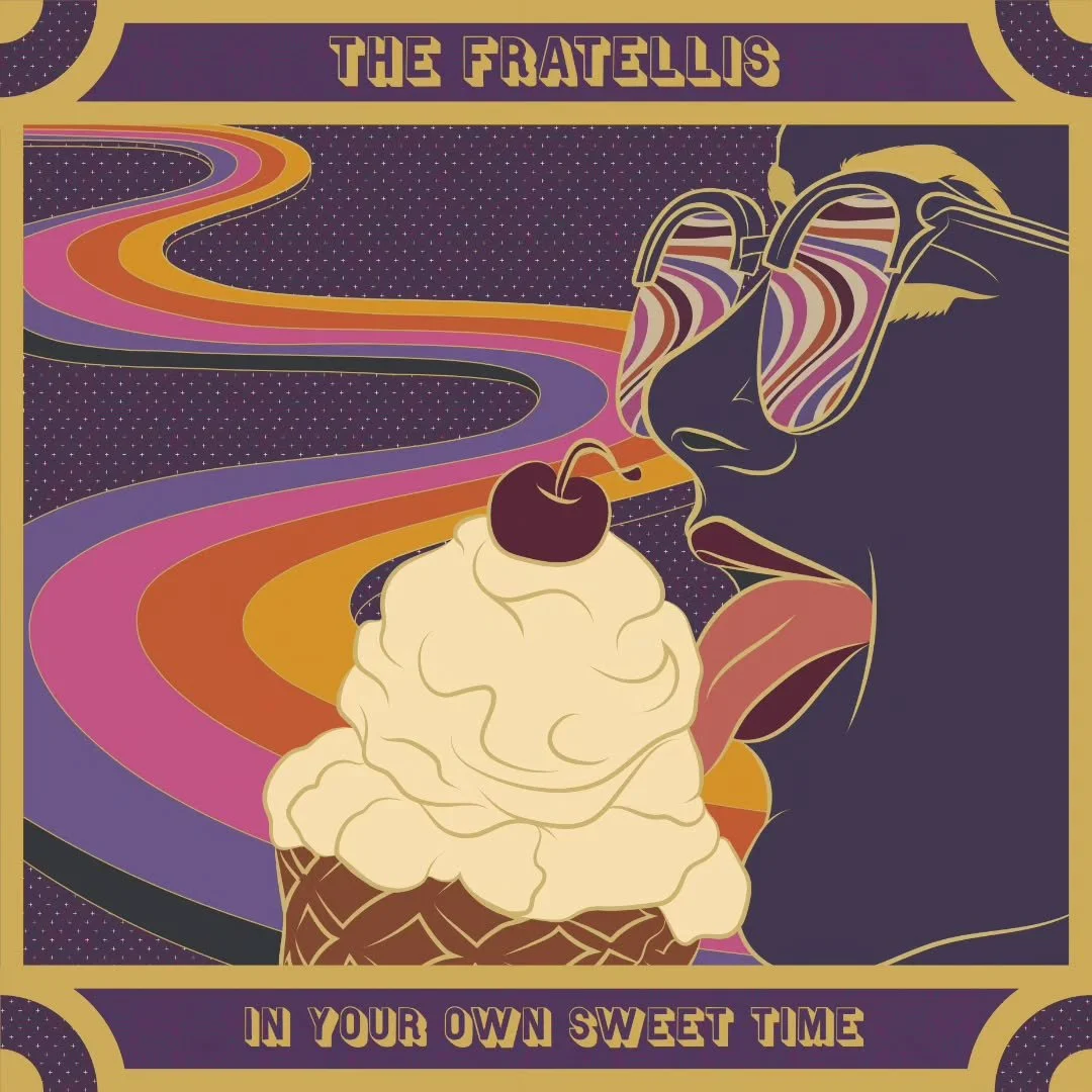 IN YOUR OWN SWEET TIME 🍦💋🍒

Continuing with my Album Design Challenge, here is my interpretation of &ldquo;In Your Own Sweet Time&rdquo; by The Fratellis.

Debuting in early 2005, The Fratellis is a brash, melodic, indie rock trio from Glasgow, Sc