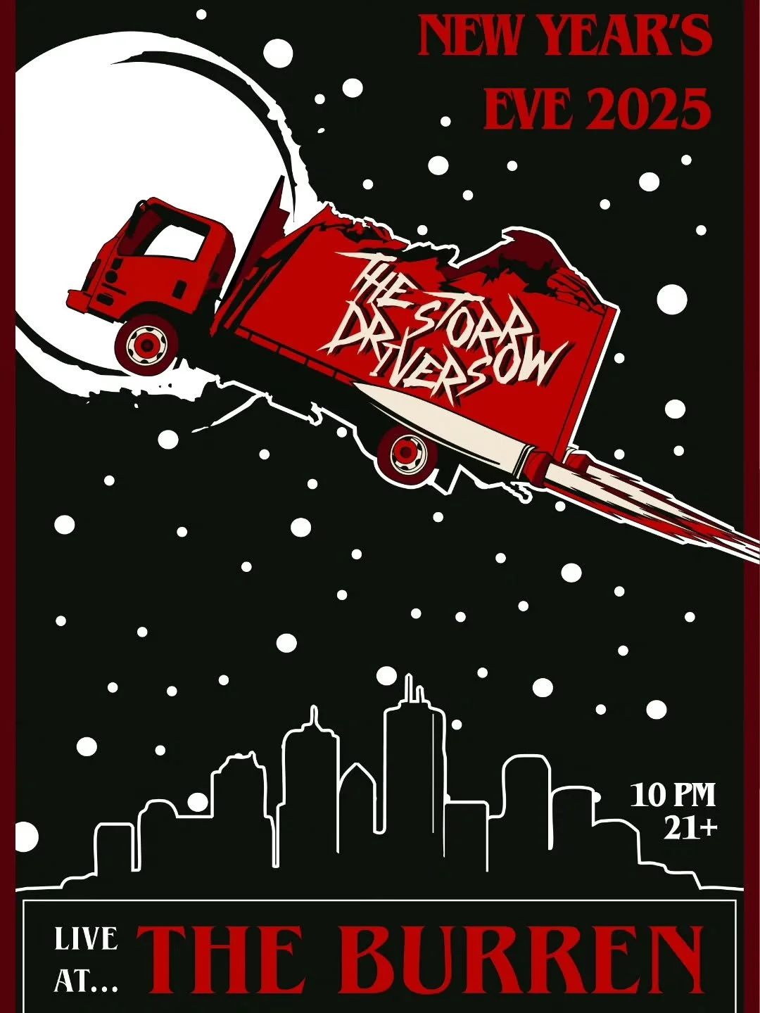 GET STORROWED&hellip;&hellip;.AT THE BURREN 🍺🥳🎉

Stocked with how the initial branding for the band went, The Storrow Drivers reached out to see if there was a chance of creating another poster design for them - specifically for their New Year&rsq