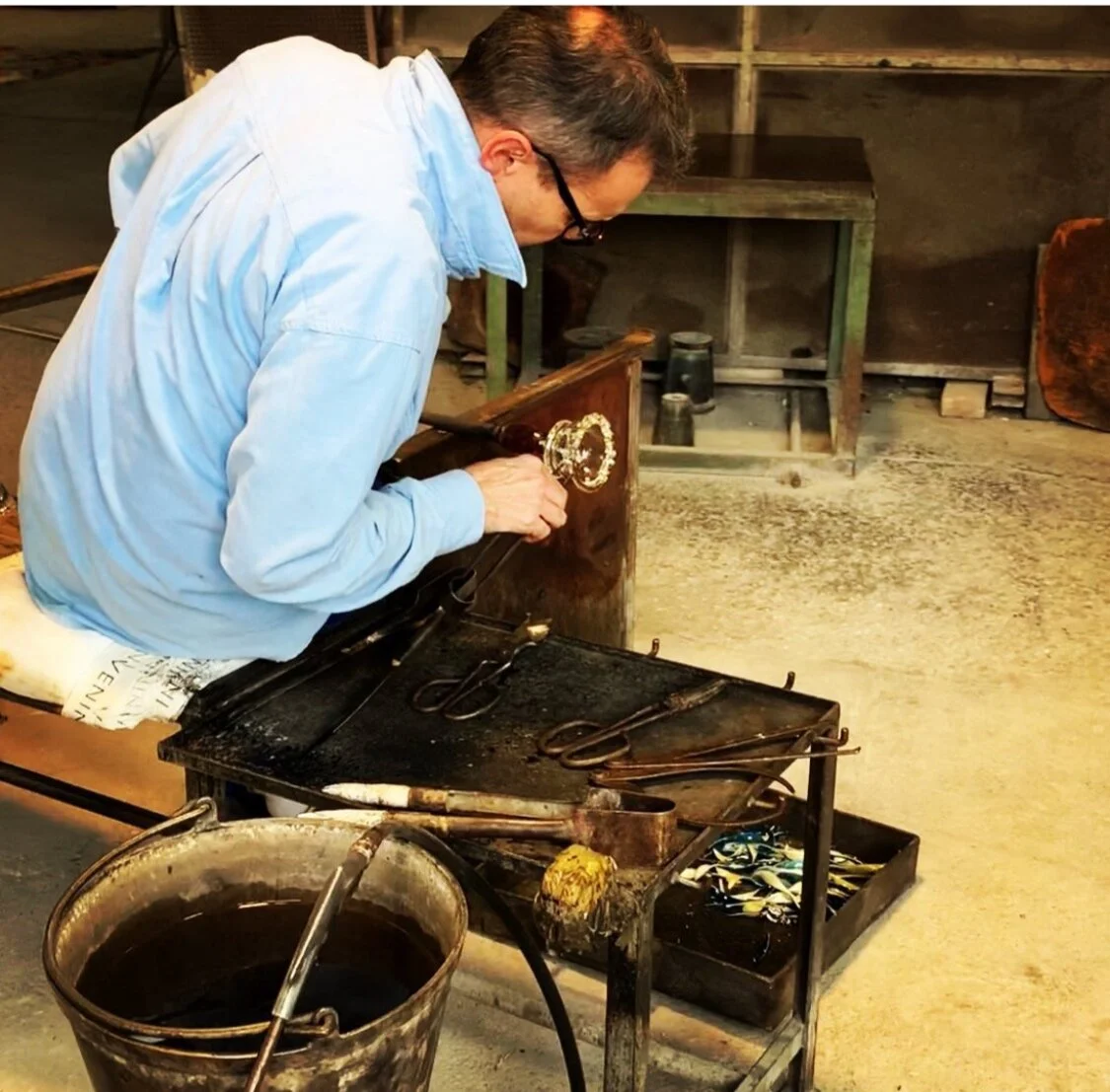 Venini Glass Blower
