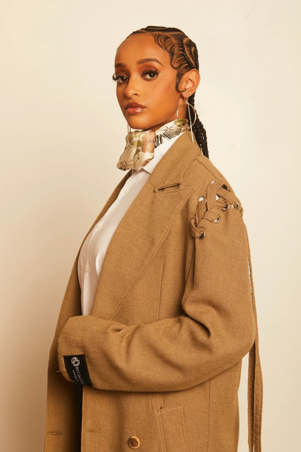 Experiment 08: Linen Coat | Tobacco Brown — Rey Jaiteh