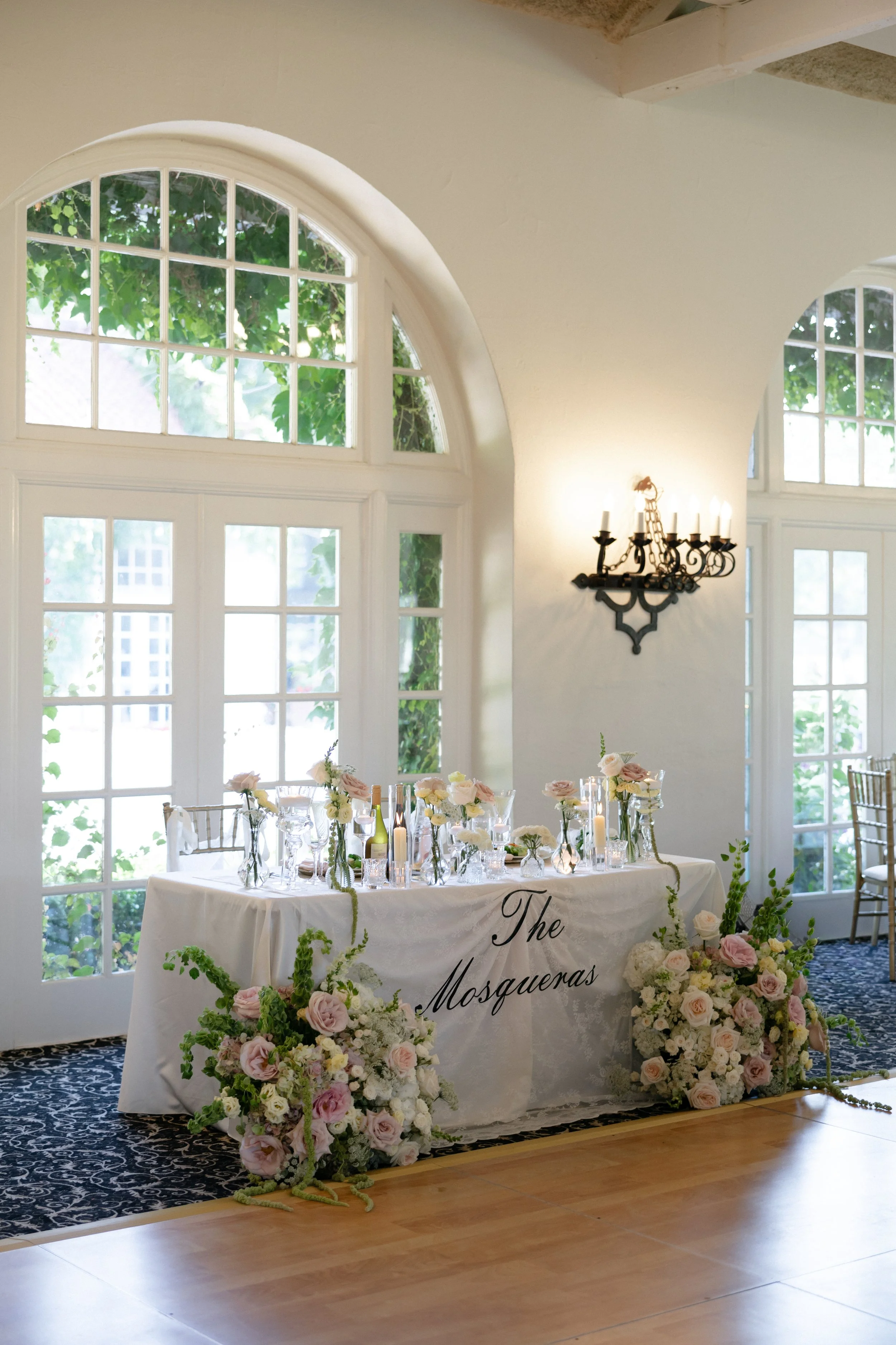 sweetheart table floral