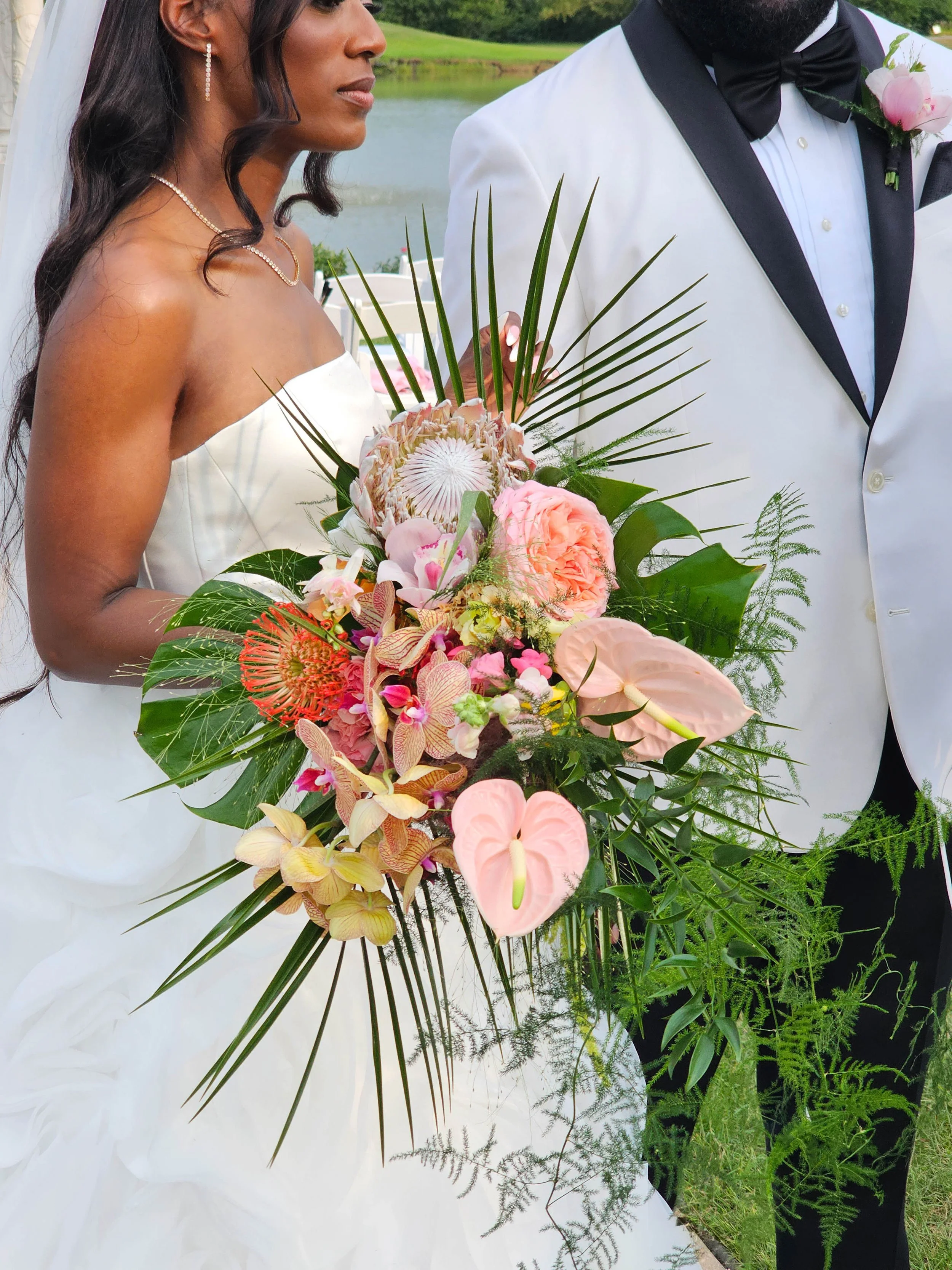 tropical bridal bouquet