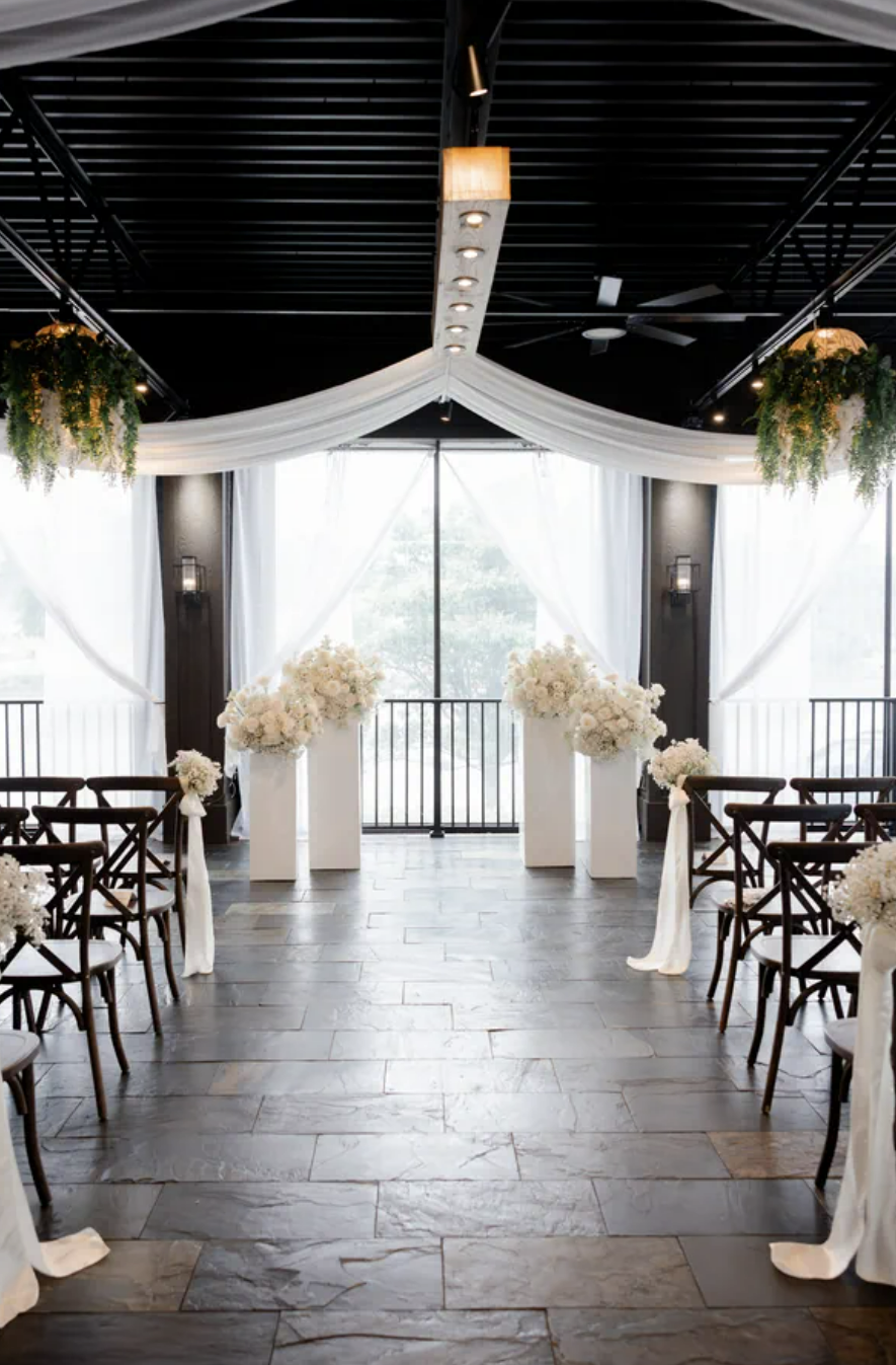 pedestal wedding ceremony