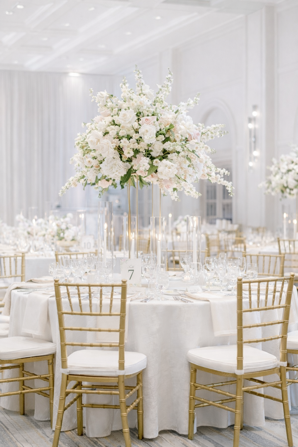 tall wedding centerpiece