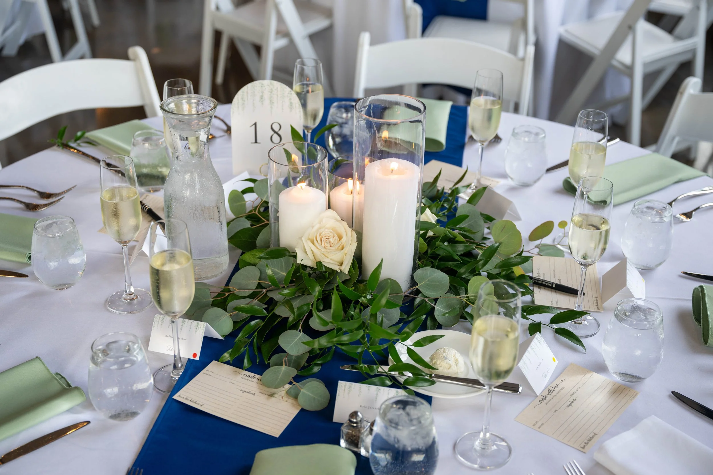 pillar candle centerpiece 