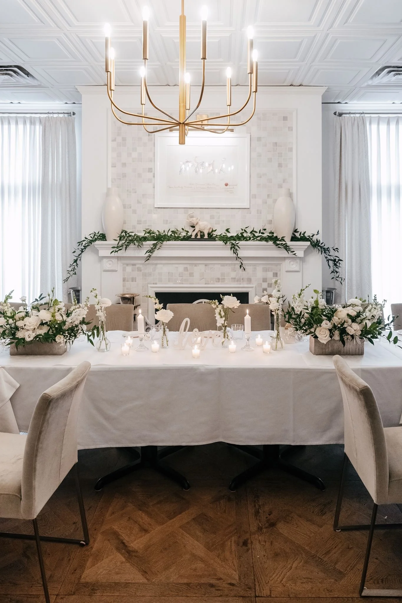 wedding head table 