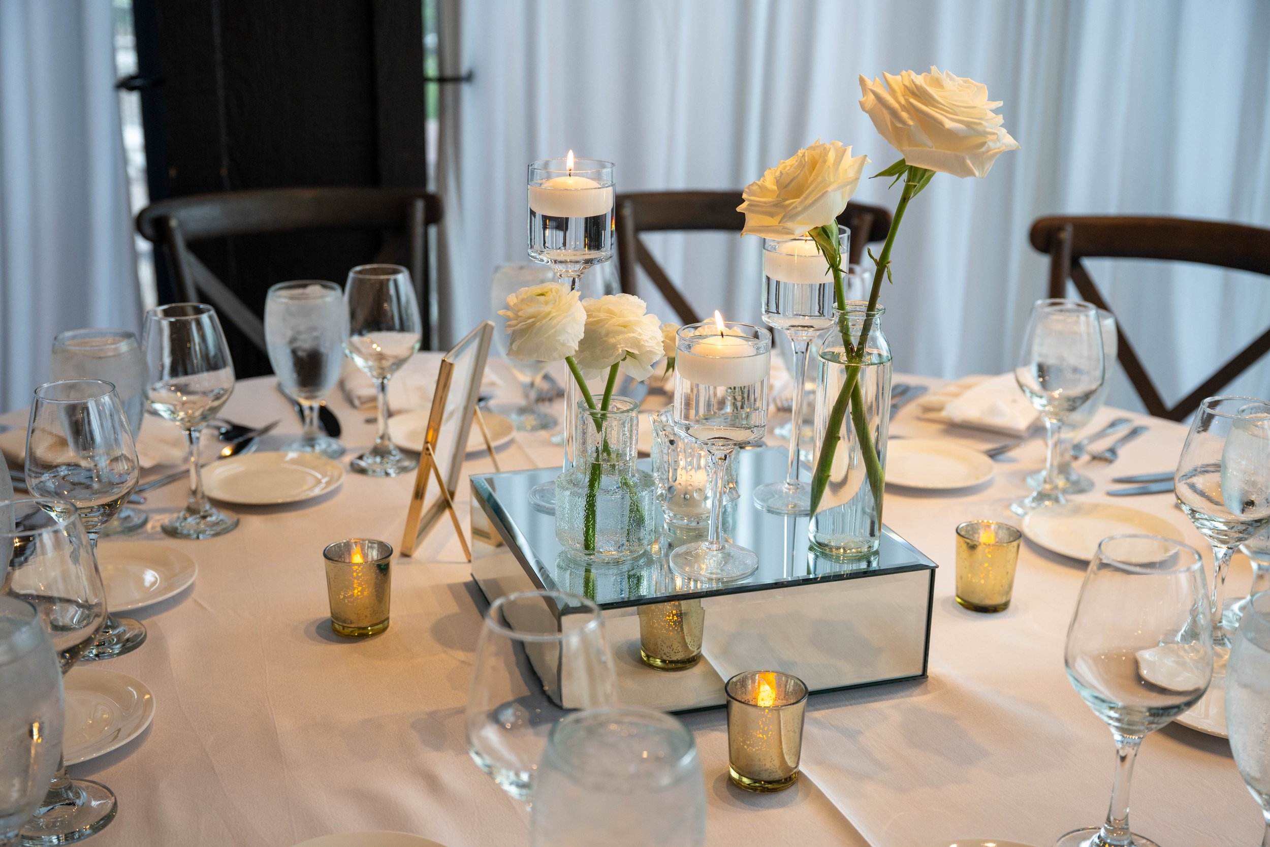 white wedding floral