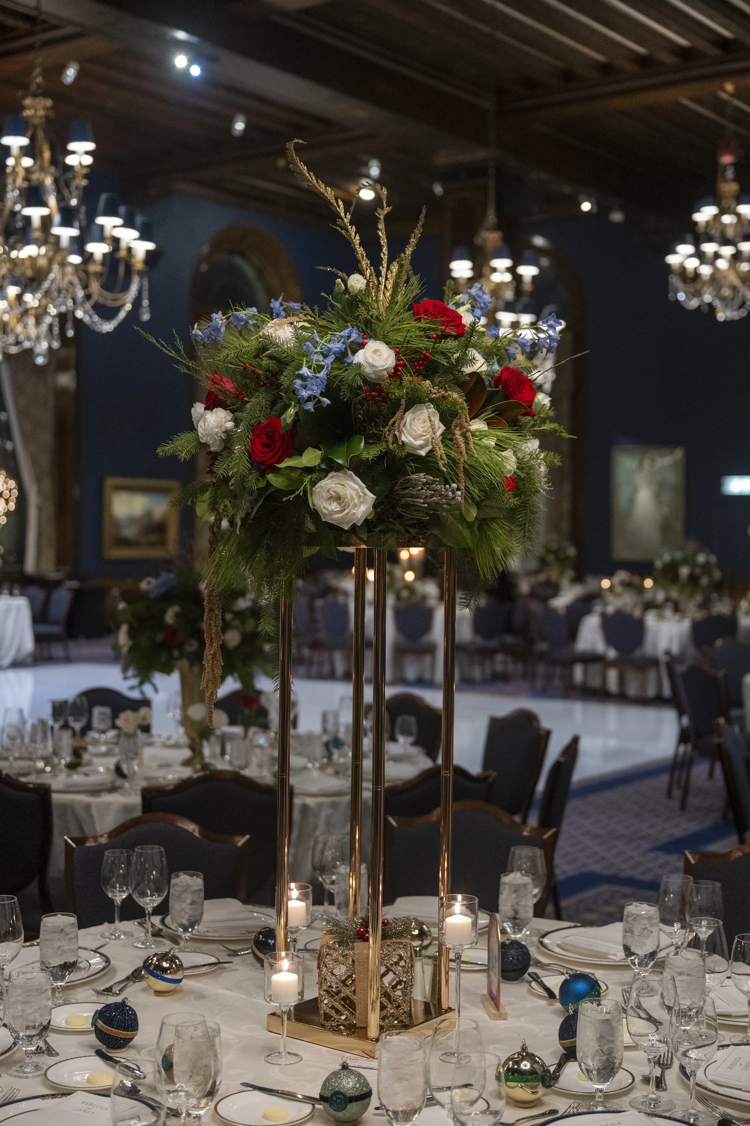 tall stand wedding centerpiece 